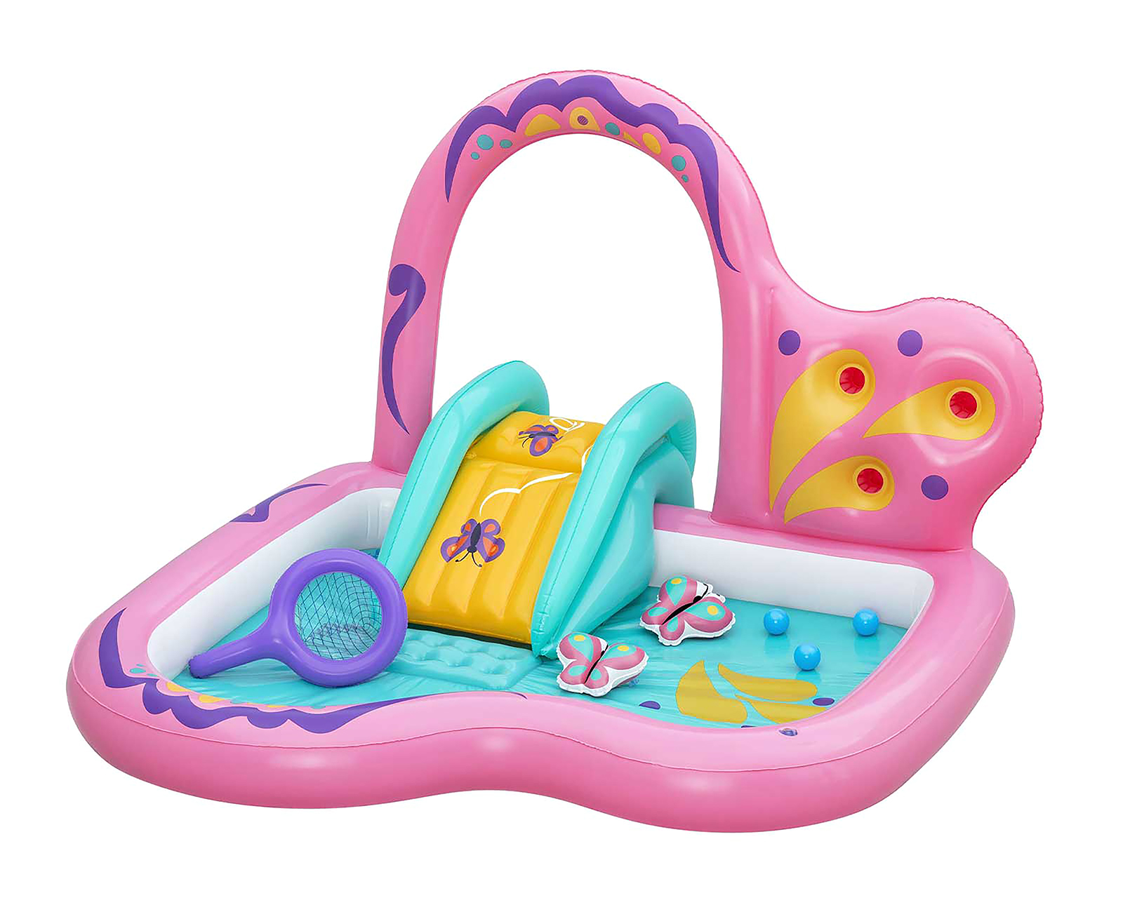 Foto 2 pulgar | Foto 1 | Alberca Infantil Inflable de Mariposa Bestway 159 Litros 180 x 180 x 117 cm