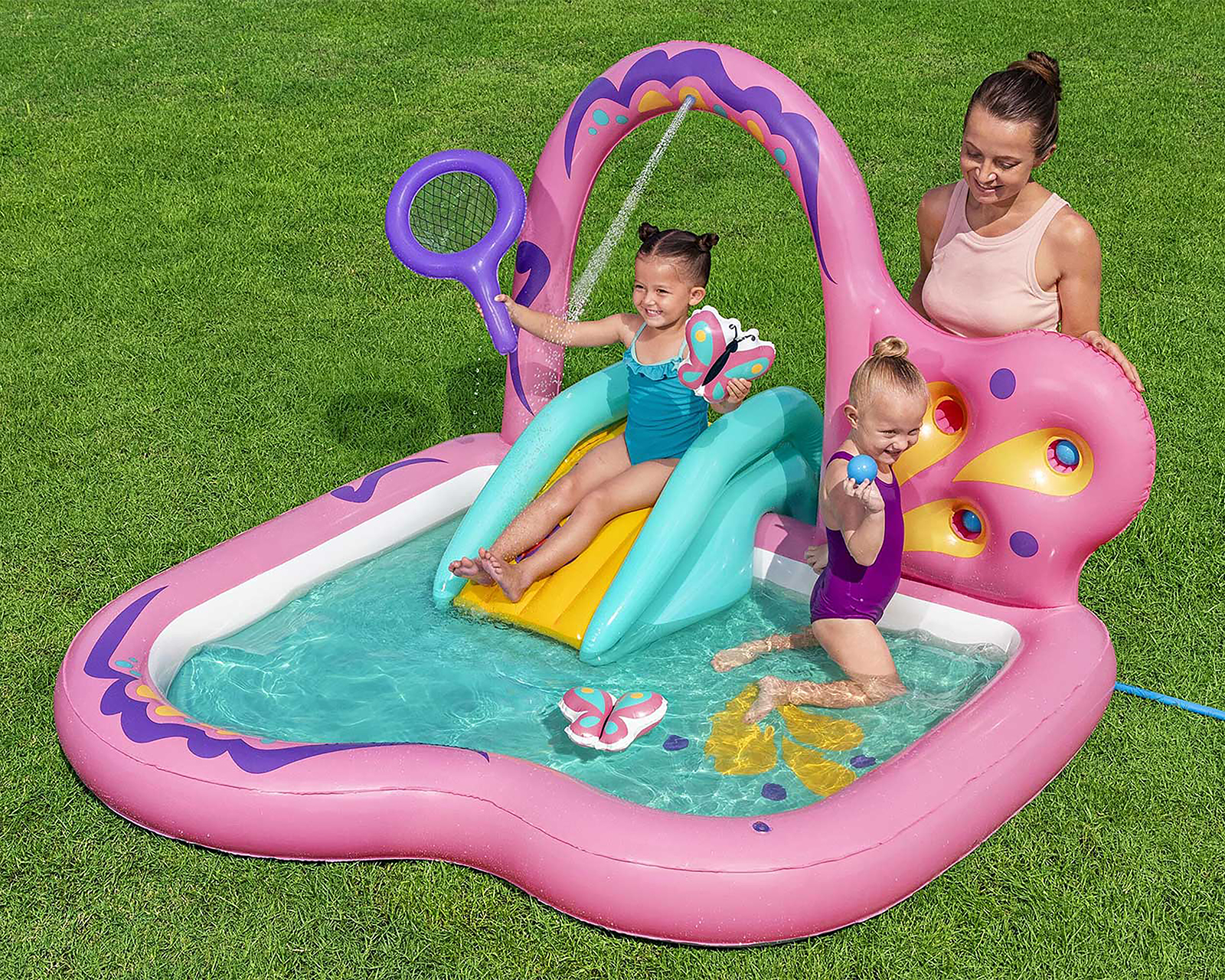 Foto 3 pulgar | Foto 2 | Alberca Infantil Inflable de Mariposa Bestway 159 Litros 180 x 180 x 117 cm