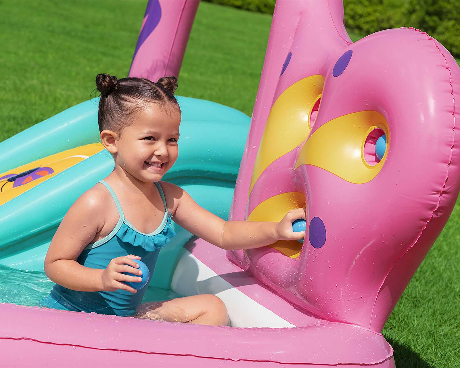 Foto 5 pulgar | Foto 4 | Alberca Infantil Inflable de Mariposa Bestway 159 Litros 180 x 180 x 117 cm