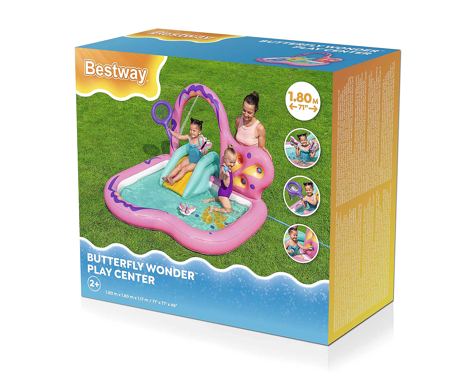 Foto 8 pulgar | Foto 7 | Alberca Infantil Inflable de Mariposa Bestway 159 Litros 180 x 180 x 117 cm