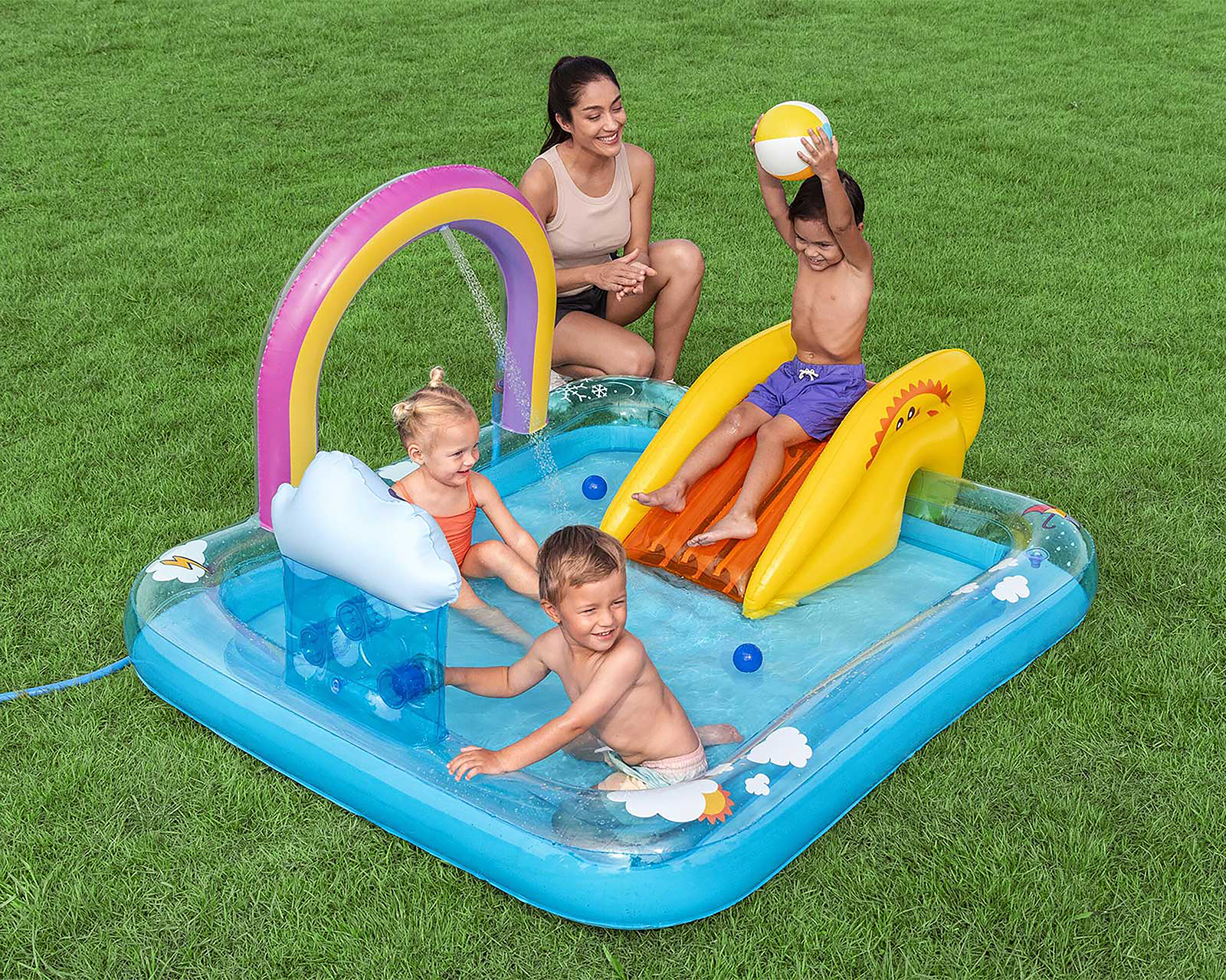 Foto 3 | Foto 3 | Alberca Inflable Cuadrada Bestway 189 Litros 188 x 150 x 89 cm