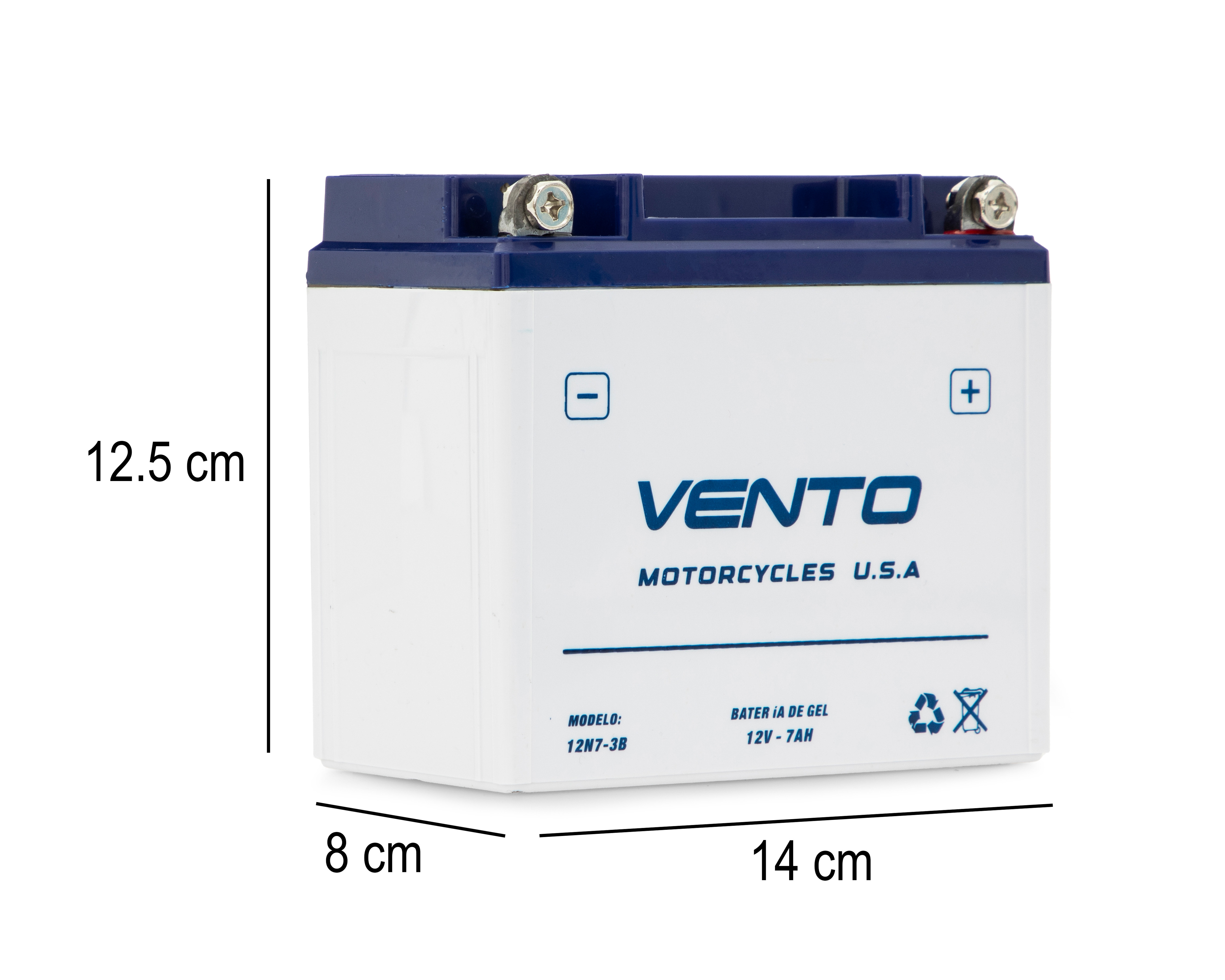 Foto 7 pulgar | Foto 6 | Batería para Moto Vento 12N7-3B