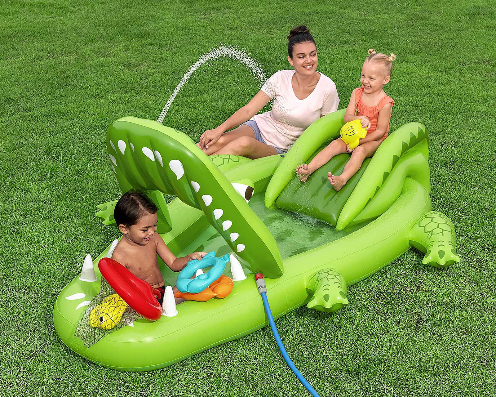 Foto 2 | Foto 2 | Alberca Inflable Cocodrilo Bestway 152 Litros 163 x 234 x 84 cm