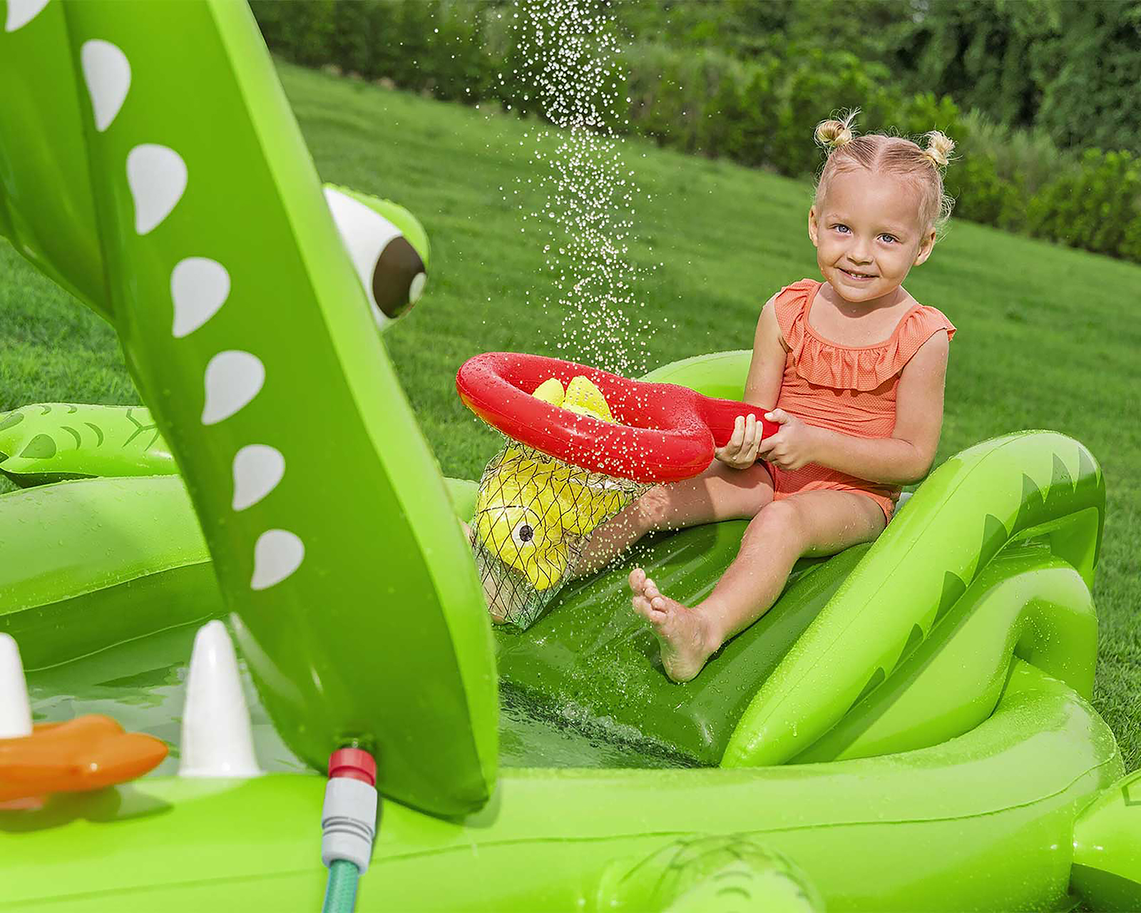 Foto 4 pulgar | Foto 3 | Alberca Inflable Cocodrilo Bestway 152 Litros 163 x 234 x 84 cm