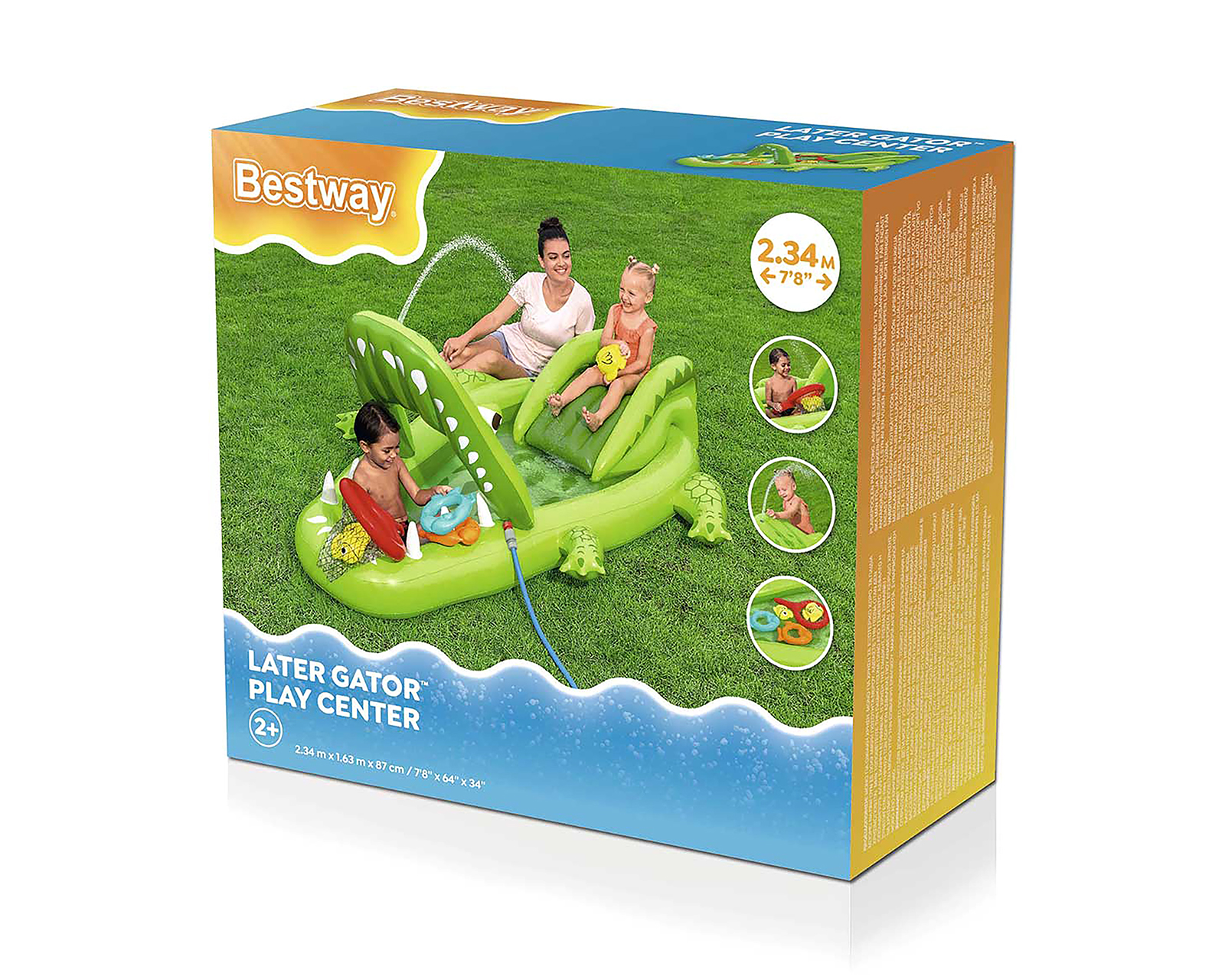 Foto 9 pulgar | Foto 8 | Alberca Inflable Cocodrilo Bestway 152 Litros 163 x 234 x 84 cm