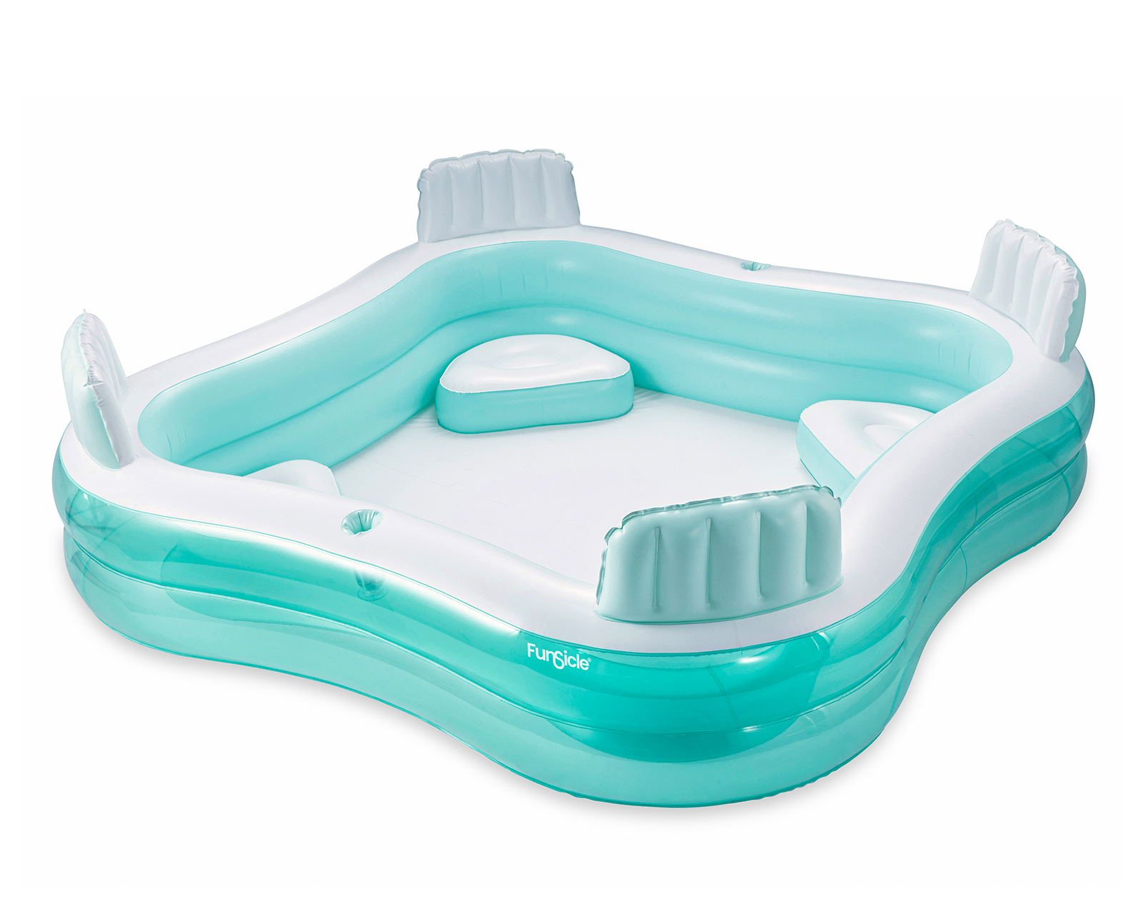 Foto 2 pulgar | Foto 1 | Alberca Inflable Cuadrada Funsicle 681 Litros 223 x 223 x 66 cm