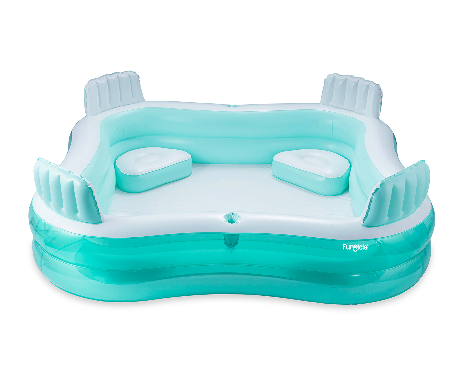 Foto 2 | Foto 2 | Alberca Inflable Cuadrada Funsicle 681 Litros 223 x 223 x 66 cm