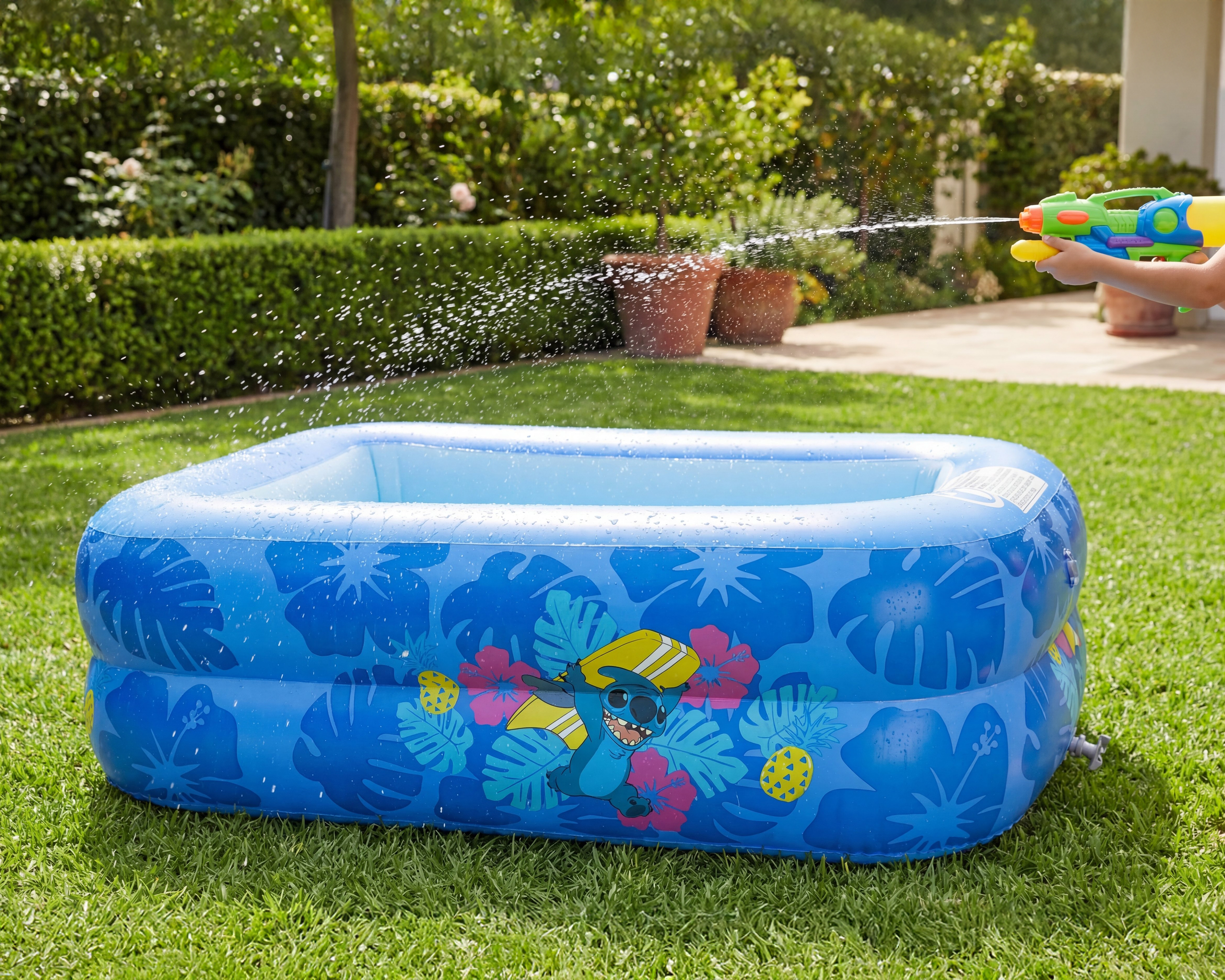 Foto 4 | Foto 4 | Alberca Inflable Rectangular Disney 216 Litros 150 x 90 x 40 cm