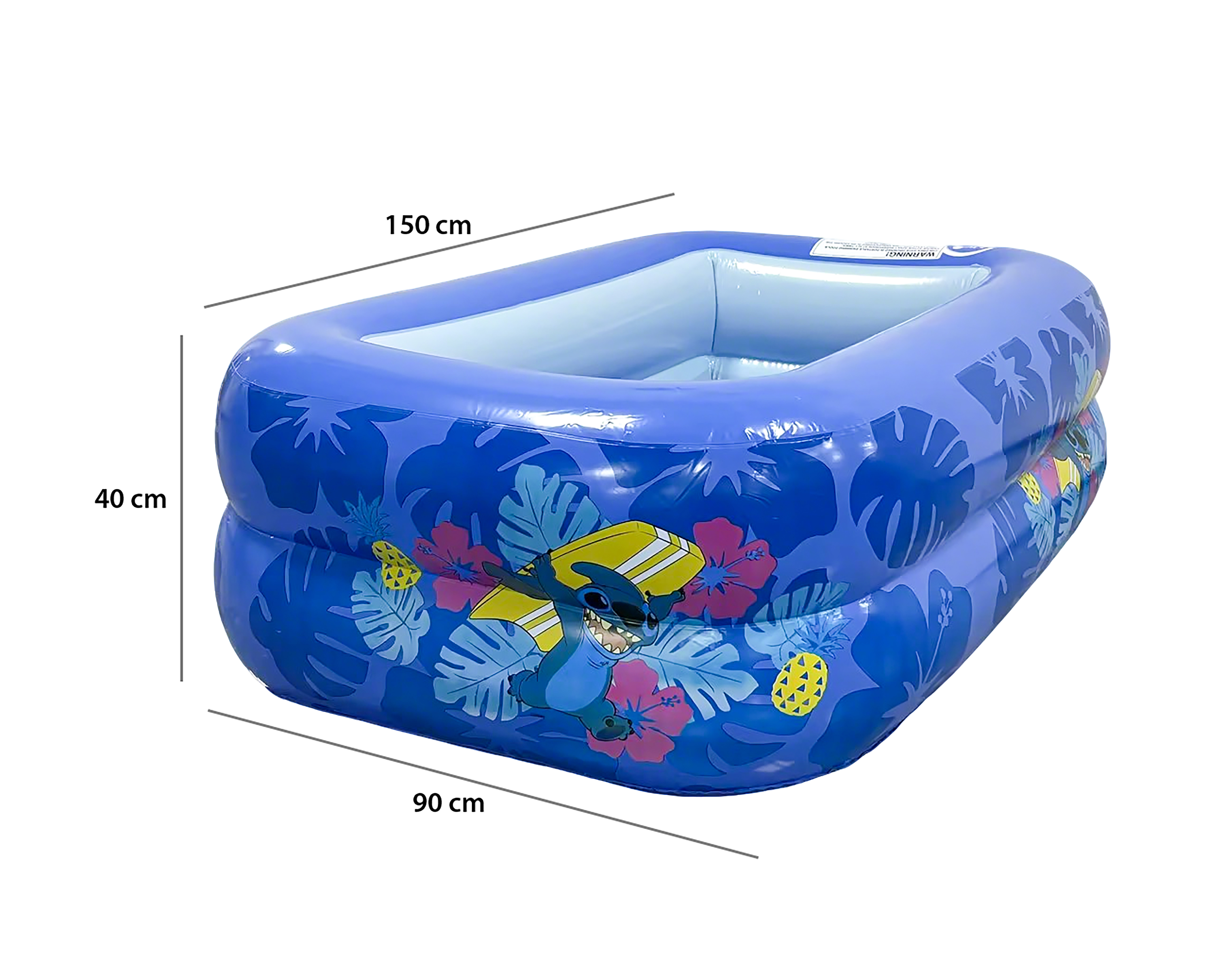 Foto 6 pulgar | Foto 5 | Alberca Inflable Rectangular Disney 216 Litros 150 x 90 x 40 cm