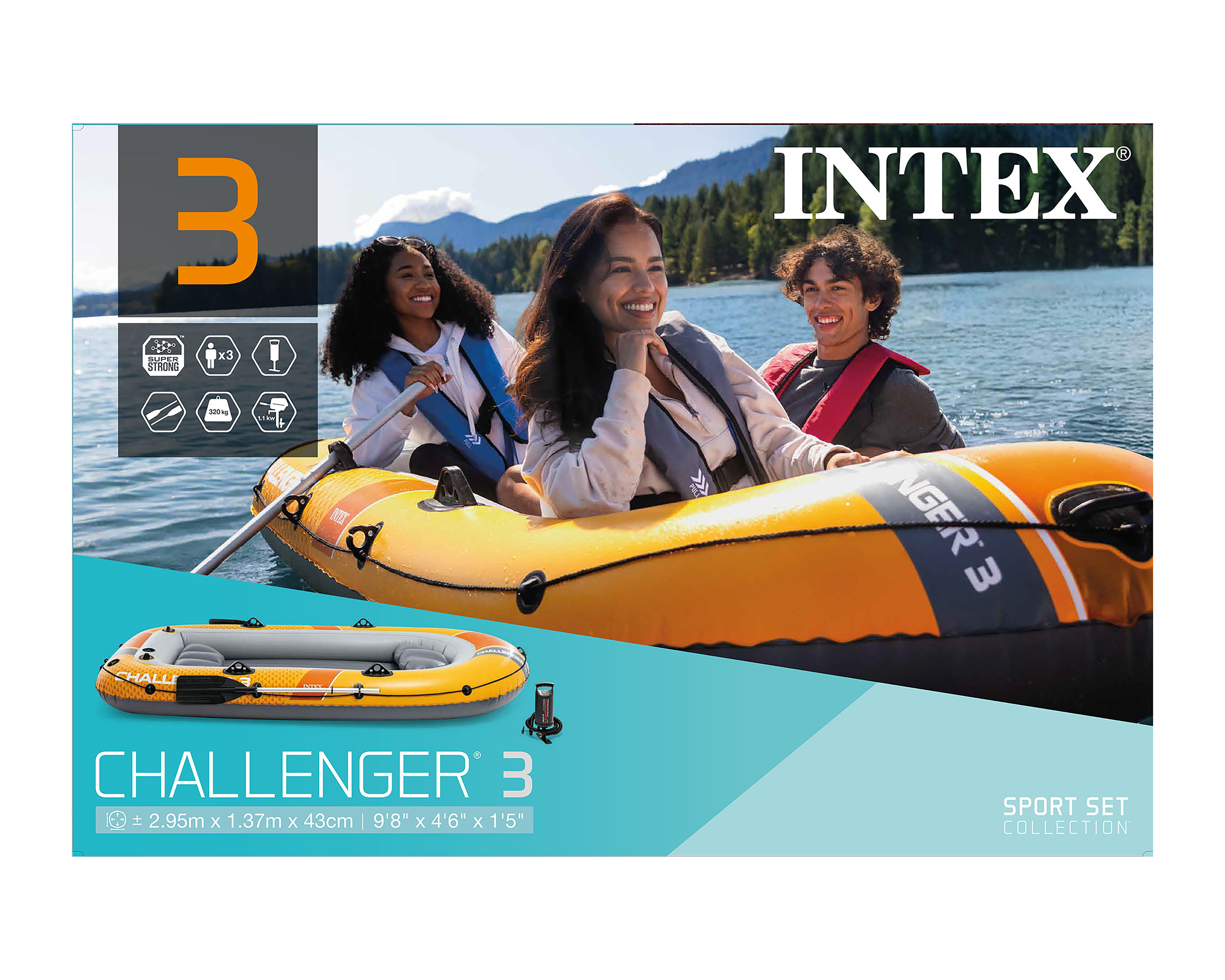 Foto 8 pulgar | Foto 7 | Lancha Inflable Intex con Accesorios