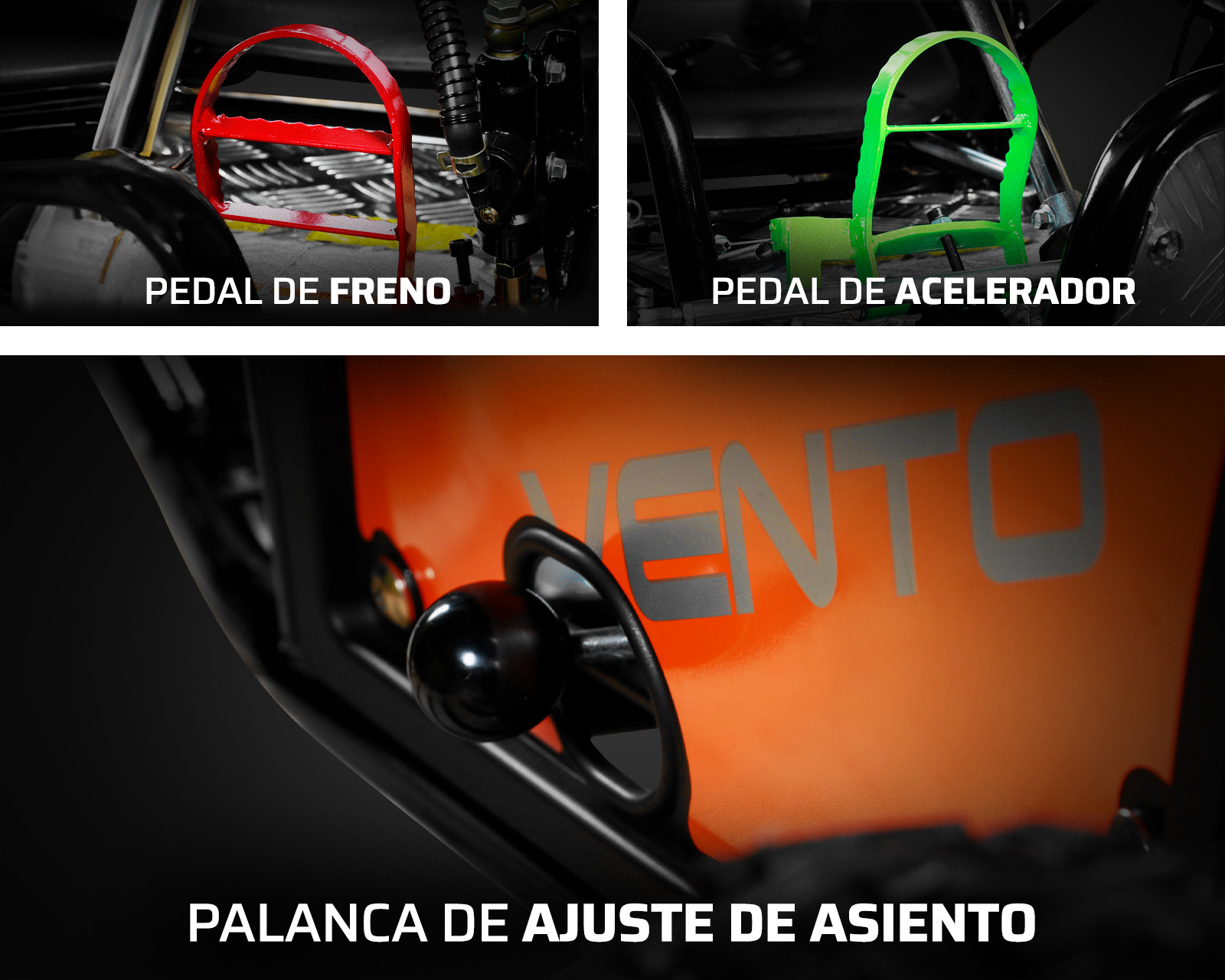 Foto 6 pulgar | Foto 5 | Go-Kart para Niños Vento Anaranjado