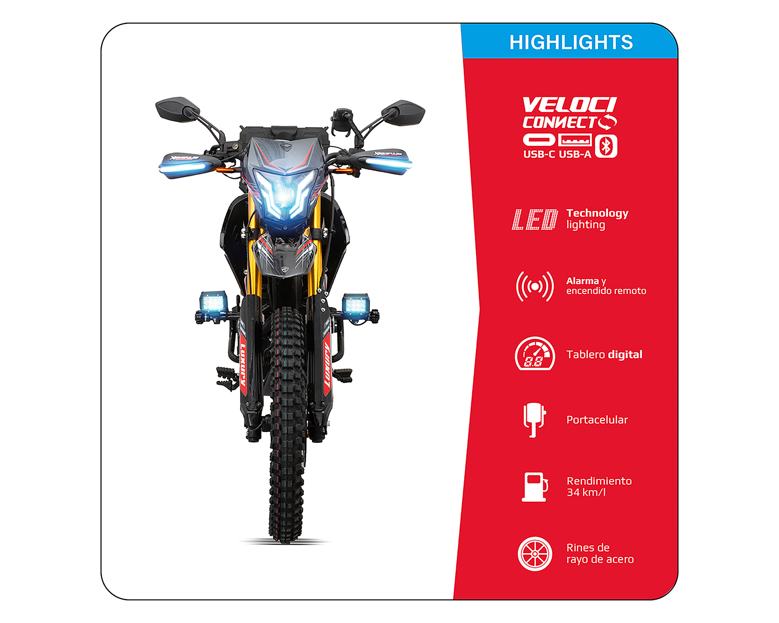 Foto 3 pulgar | Foto 10 | Motocicleta Veloci Xeverus Evo Pro 330 cc 2026