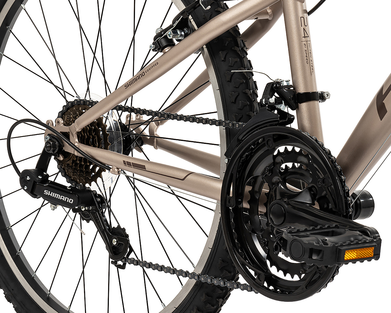 Foto 4 | Foto 4 | Bicicleta de Montaña Huffy Incline Rodada 24 Dorada