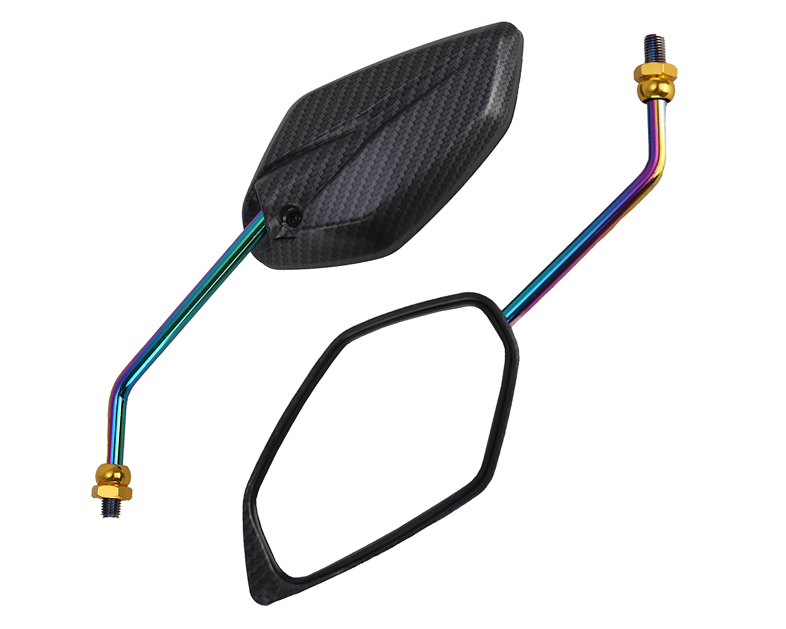 Foto 2 pulgar | Foto 1 | Espejo para Motocicletas Iron Racing 1 Par