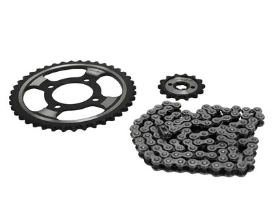 Foto 2 | Foto 2 | Set de Engranes con Cadena Metálica para Motocicleta Masuda 3 Piezas