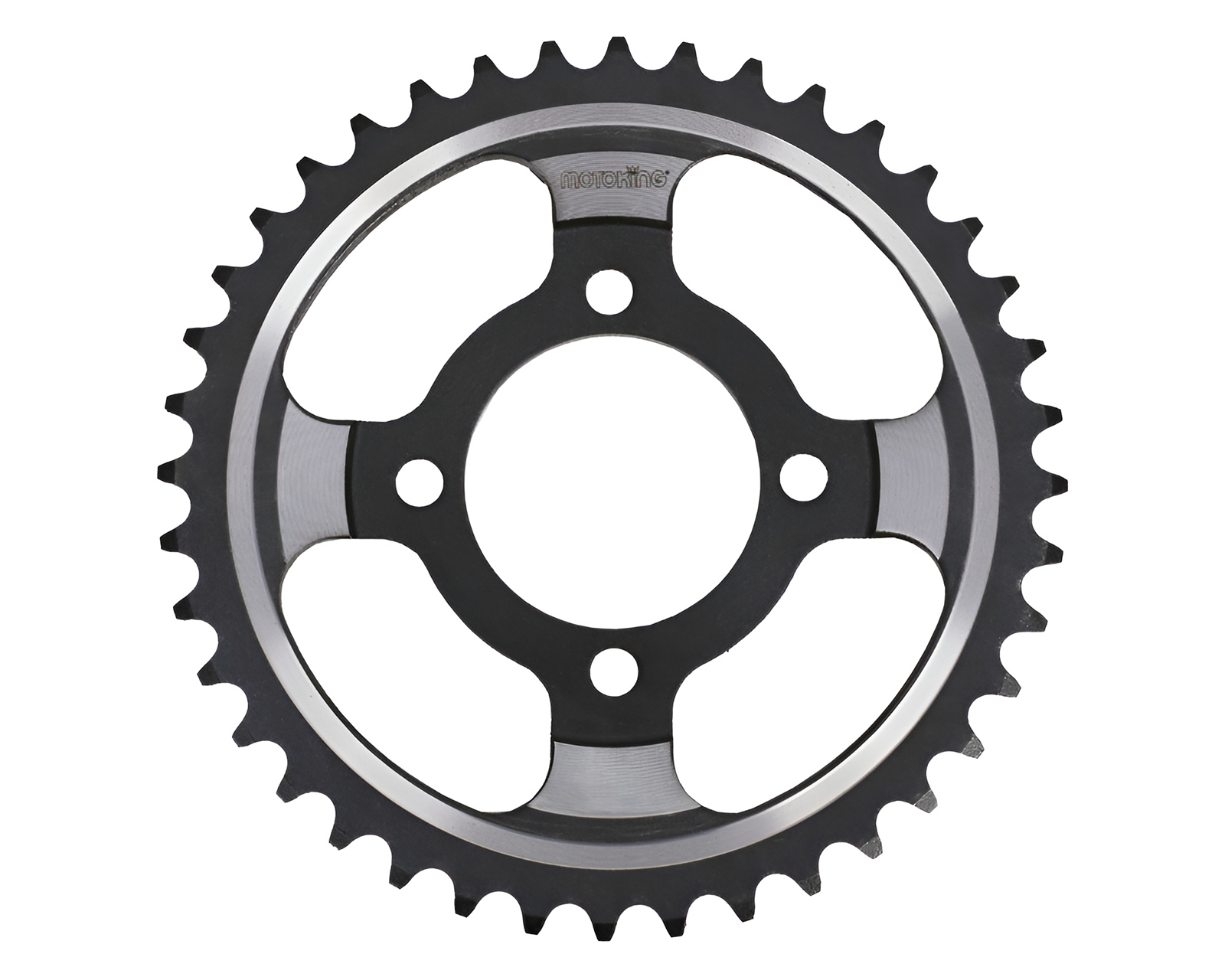 Foto 4 pulgar | Foto 3 | Set de Engranes con Cadena Metálica para Motocicleta Masuda 3 Piezas