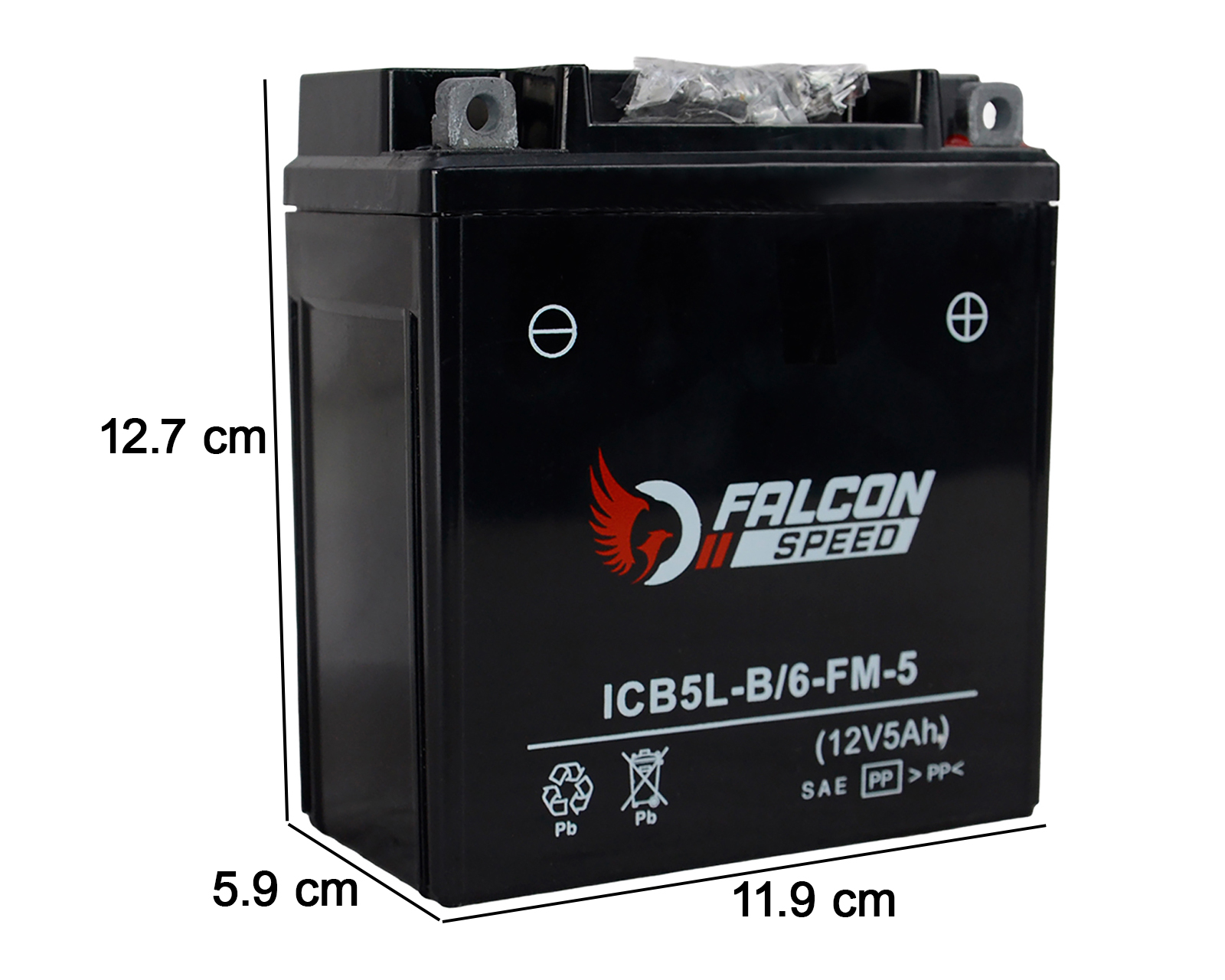 Foto 5 pulgar | Foto 4 | Batería para Moto Falcon Speed ICB5LB