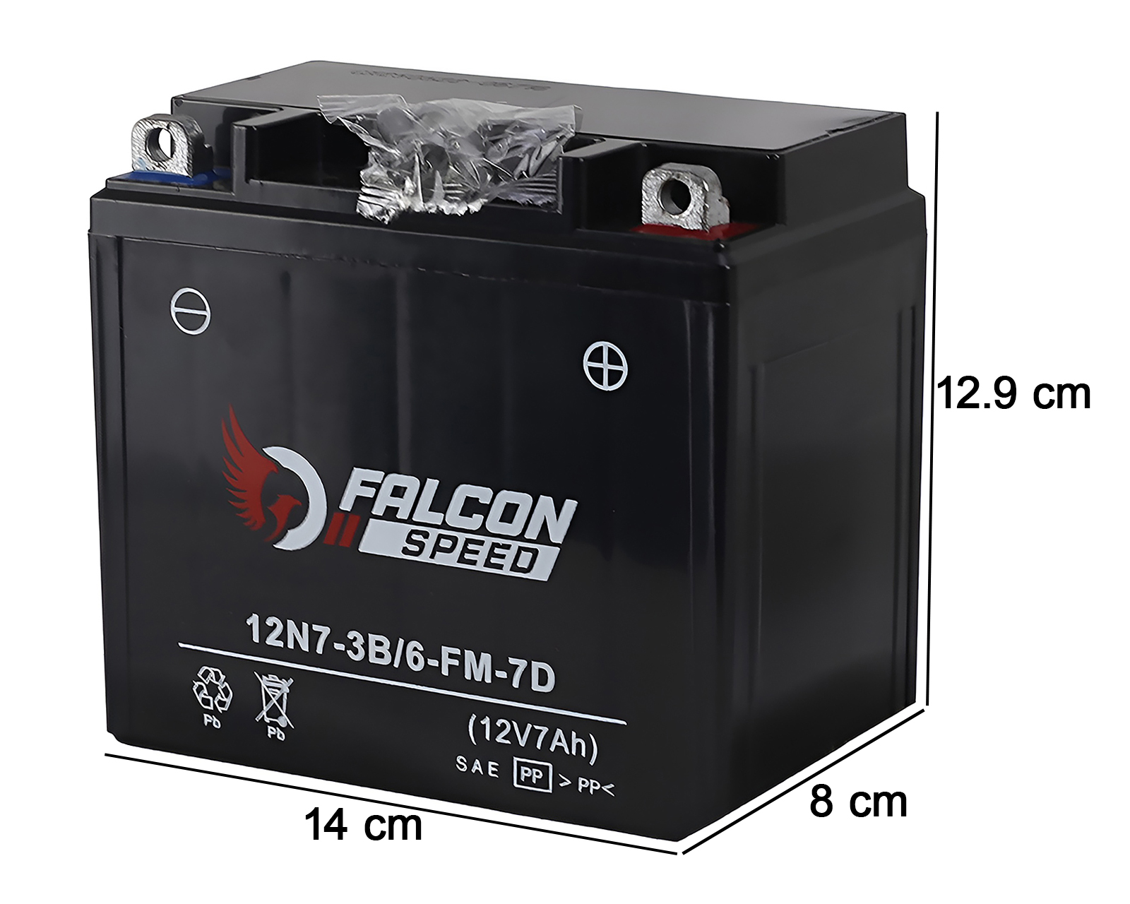 Foto 5 pulgar | Foto 4 | Batería para Moto Falcon Speed 12N7-3B