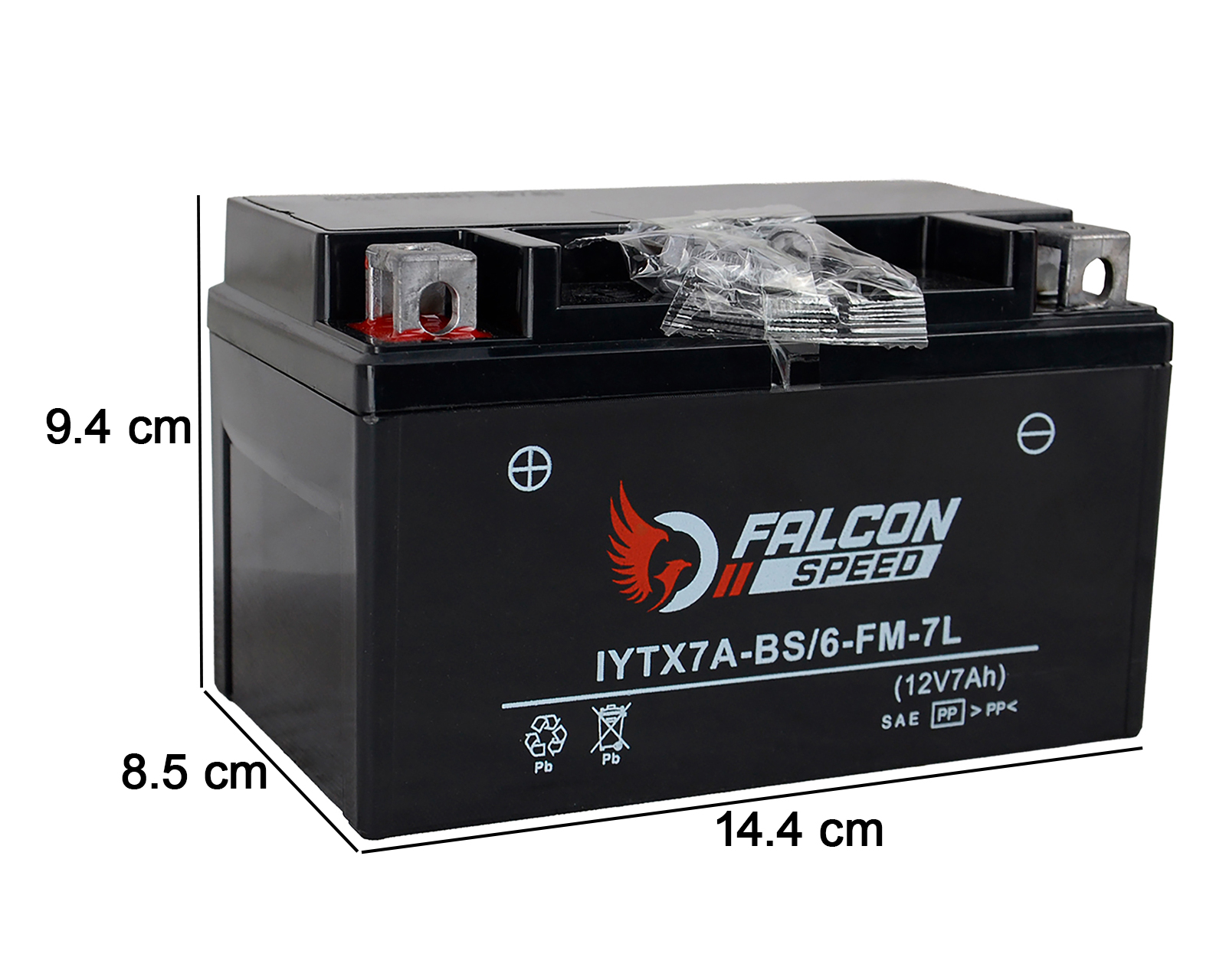 Foto 5 pulgar | Foto 4 | Batería para Moto Falcon Speed IYTX7A-BS