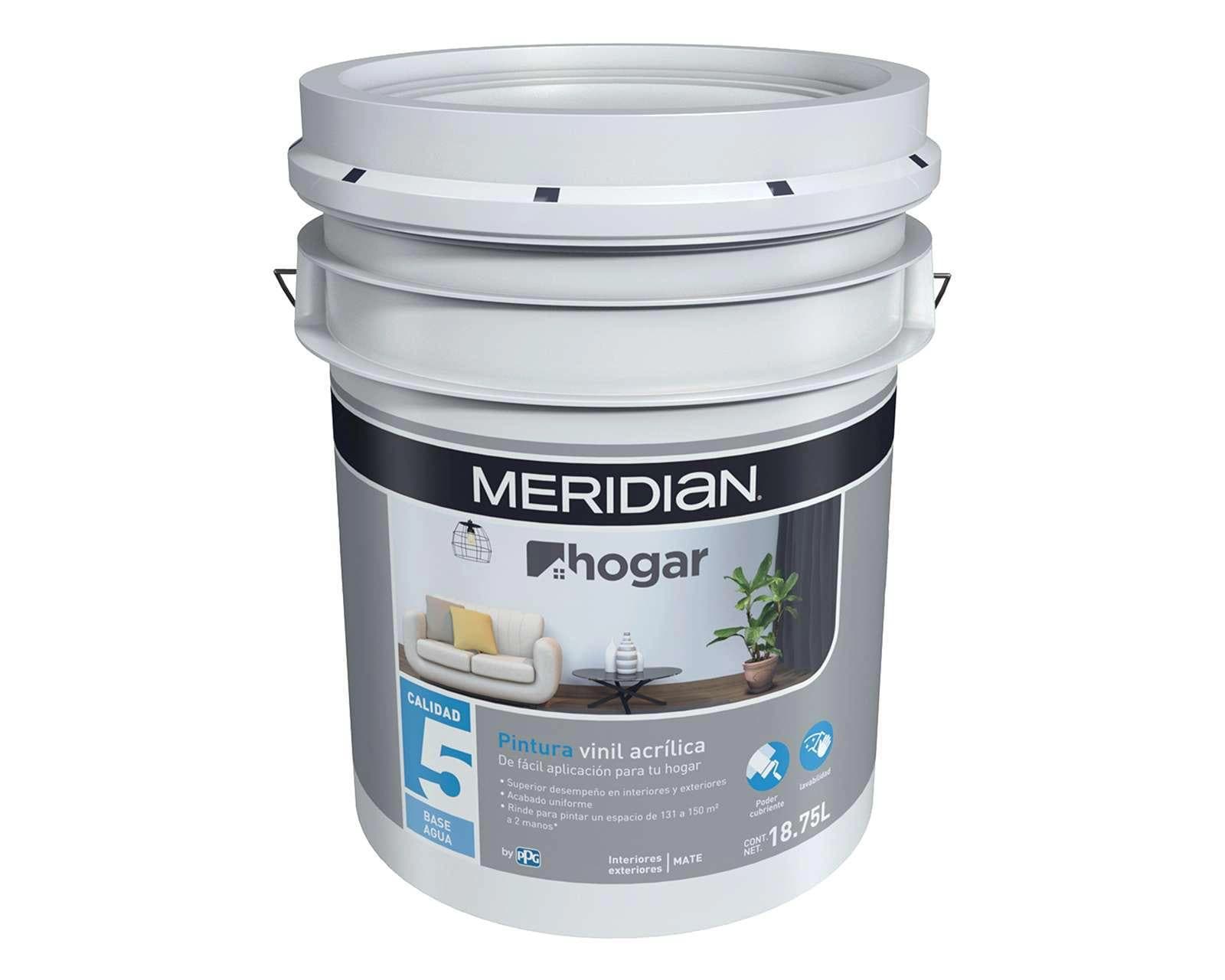 Pintura Vinil Acrílica Meridian Blanca 18.75 Litros