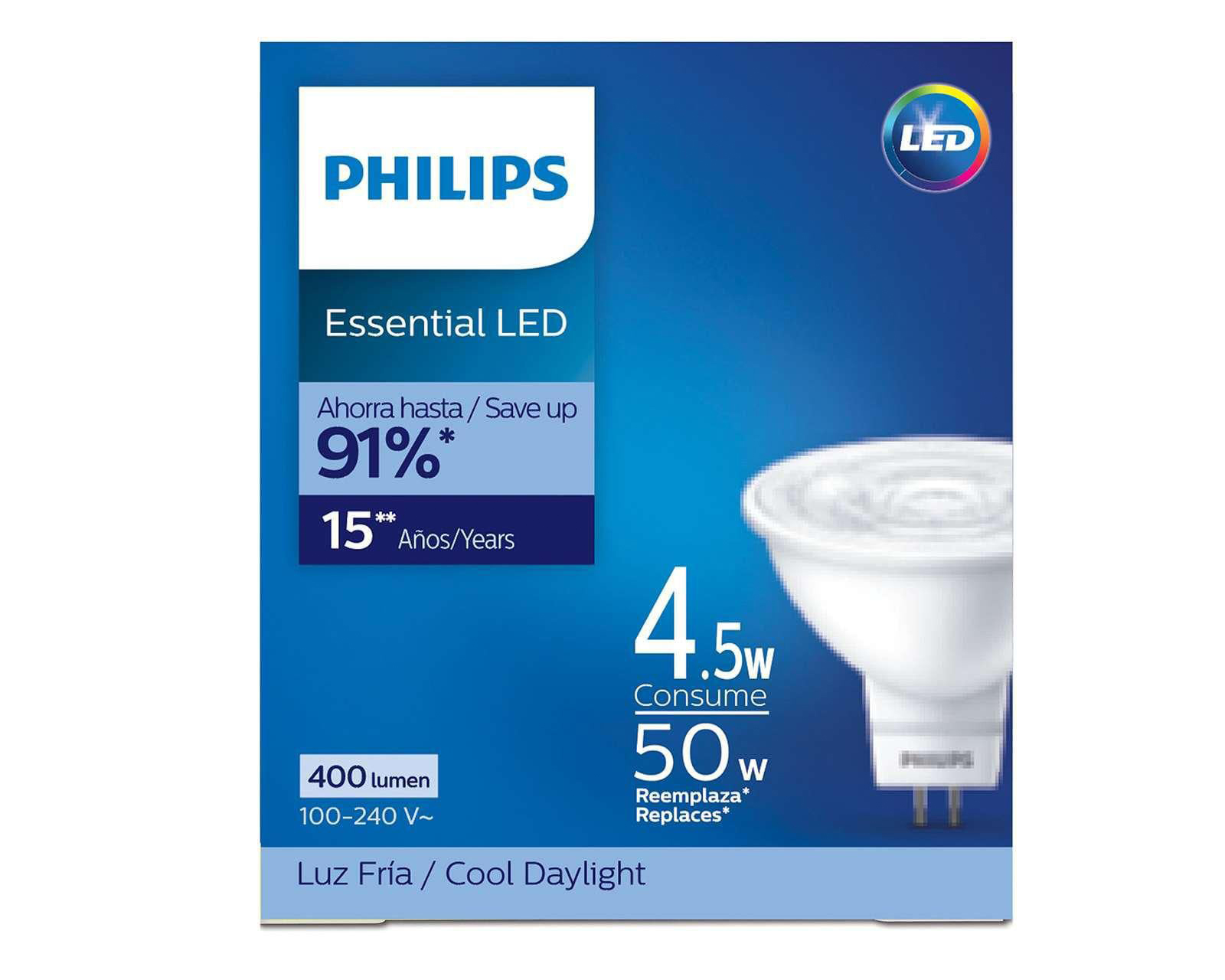 Foto 2 pulgar | Foto 1 | Foco Spot LED Philips 4.5 W Luz Fría