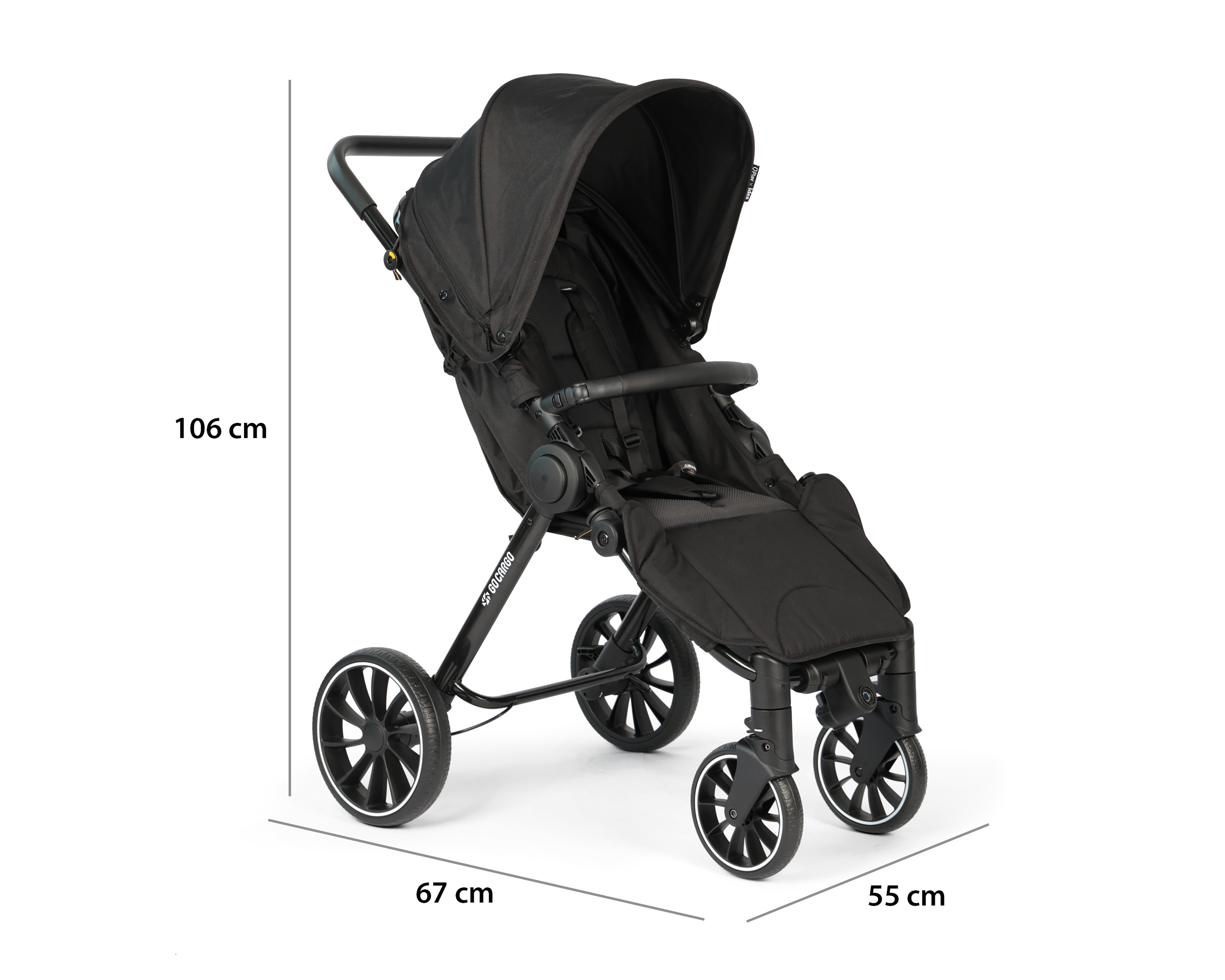 Foto 7 | Foto 7 | Carriola Prinsel Wagon 2 en 1 Negro