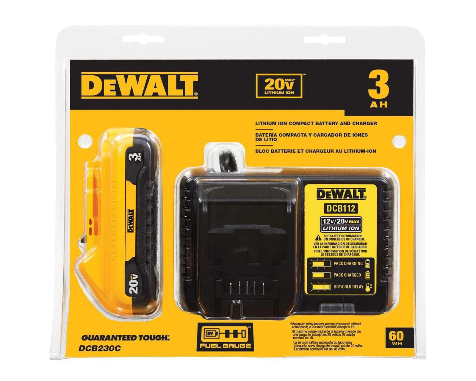 Foto 7 pulgar | Foto 6 | Batería y Cargador DeWalt DCB230C 20V XR Max 3