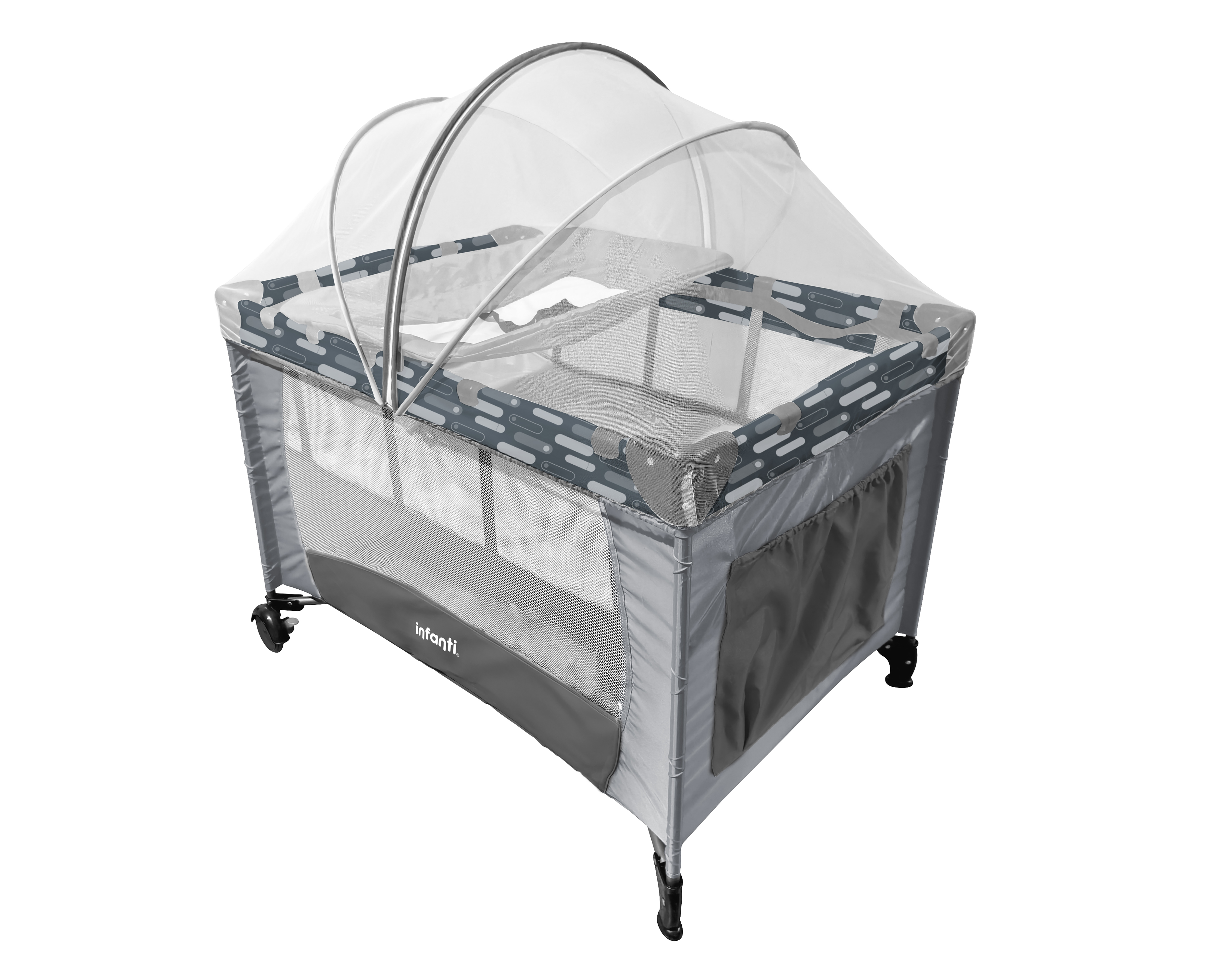 Cuna Viajera Infanti Gris