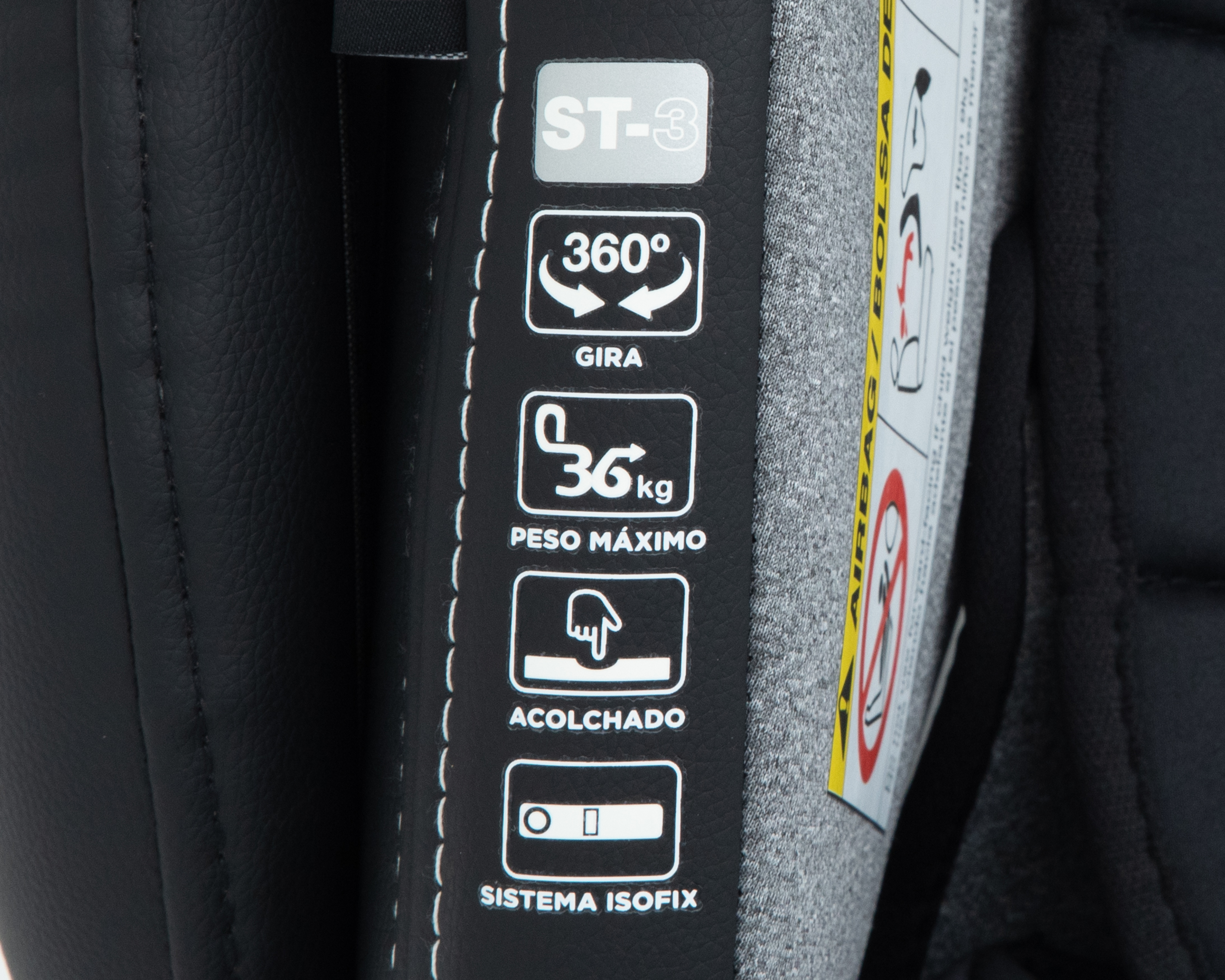 Foto 5 | Foto 5 | Autoasiento Infanti Thiago 360 FR01 Gris
