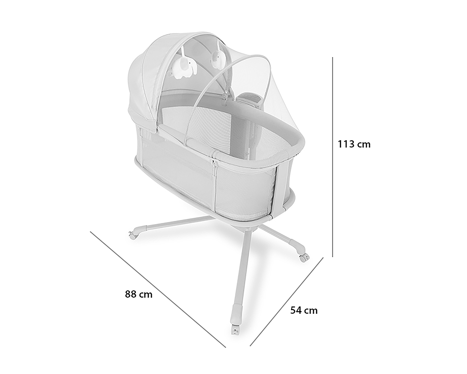 Foto 8 | Foto 8 | Cuna Colecho Prinsel Technology Gris