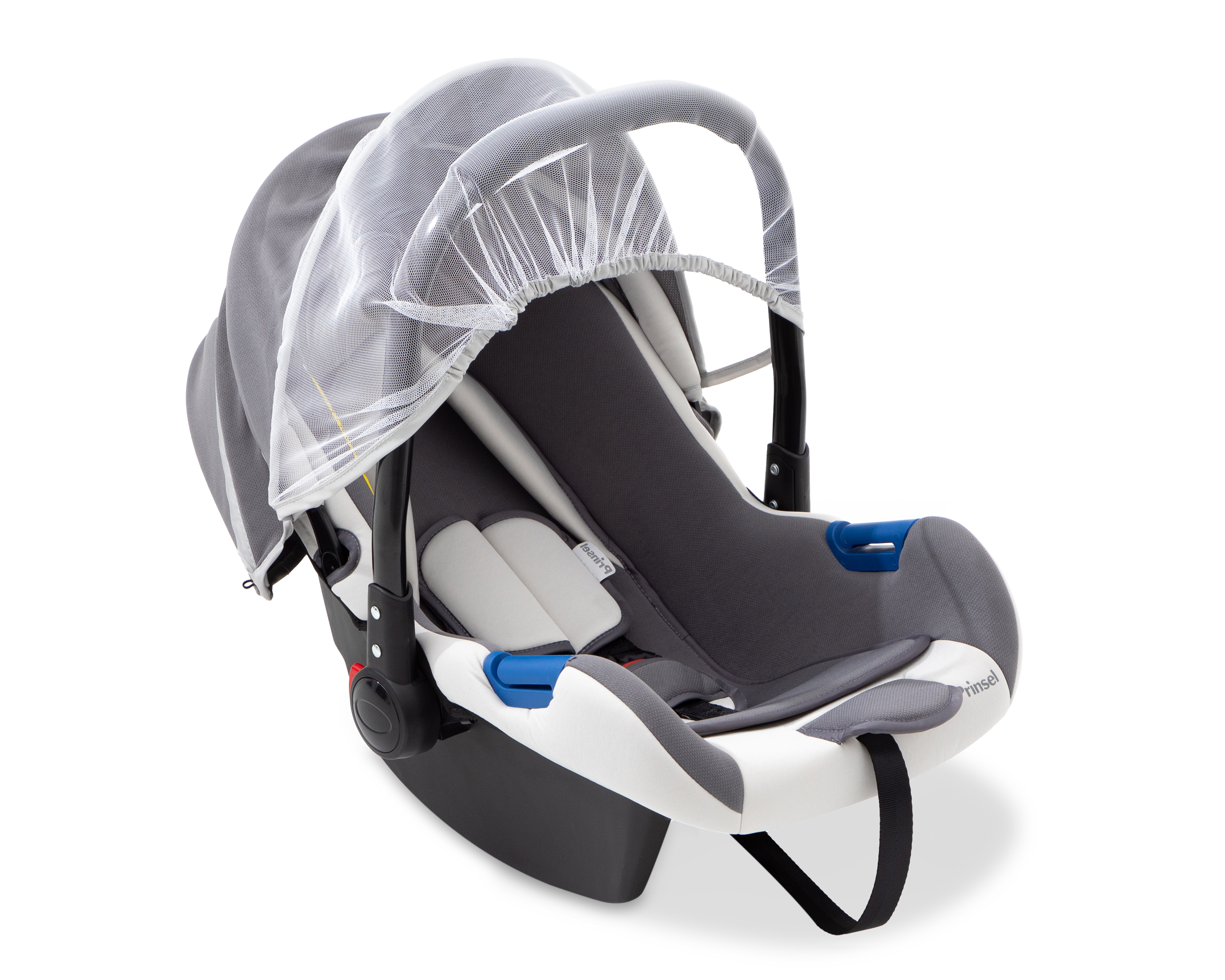 Foto 4 pulgar | Foto 3 | Portabebé Prinsel Basic Black Grey con Mosquitero