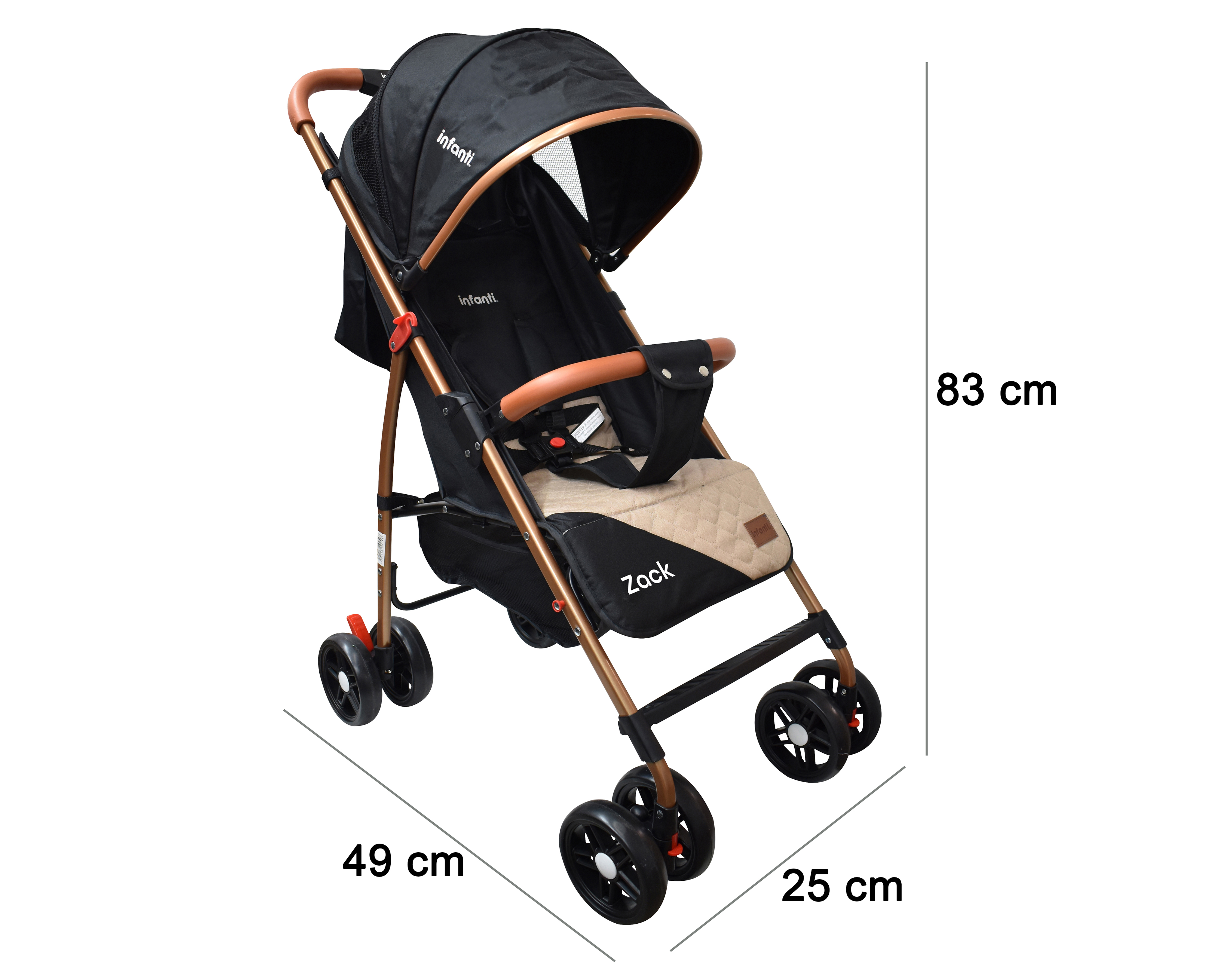 Foto 7 pulgar | Foto 6 | Carriola Infanti Zach Negra