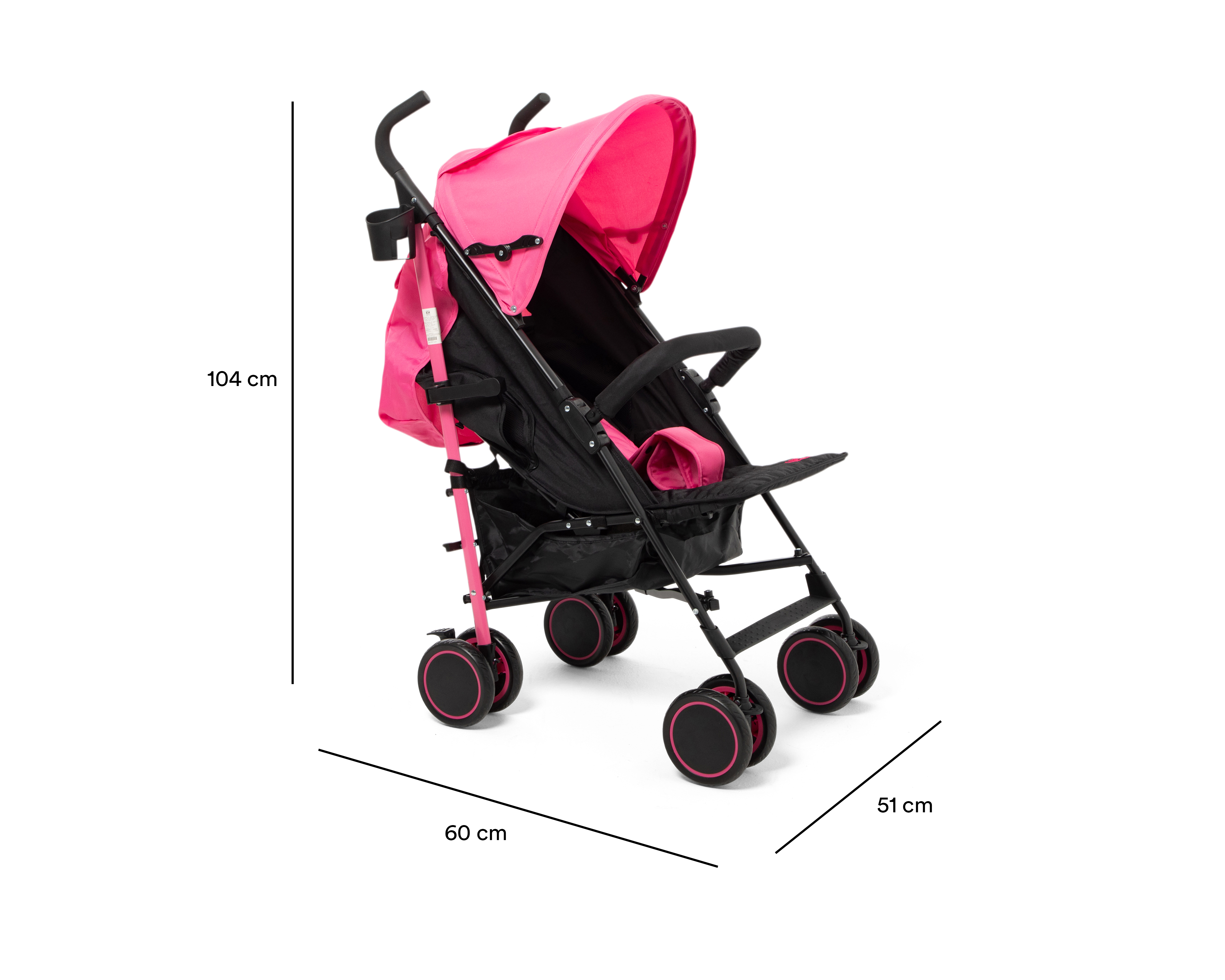 Foto 7 | Foto 7 | Carriola Baby Colors Julieta Plegable Rosa