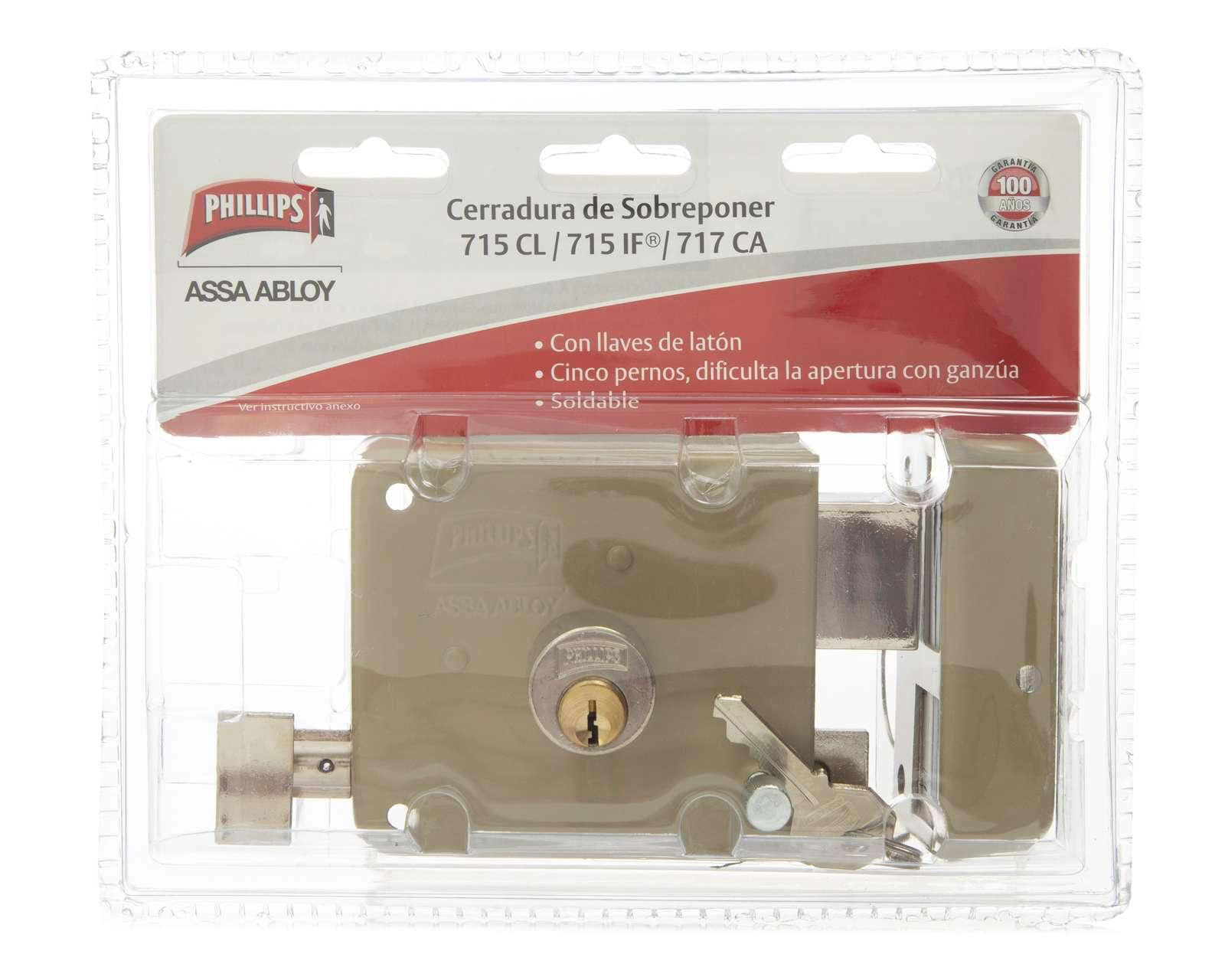 Foto 4 | Foto 4 | Cerradura Sobreponer Phillips para Puerta Principal Beige