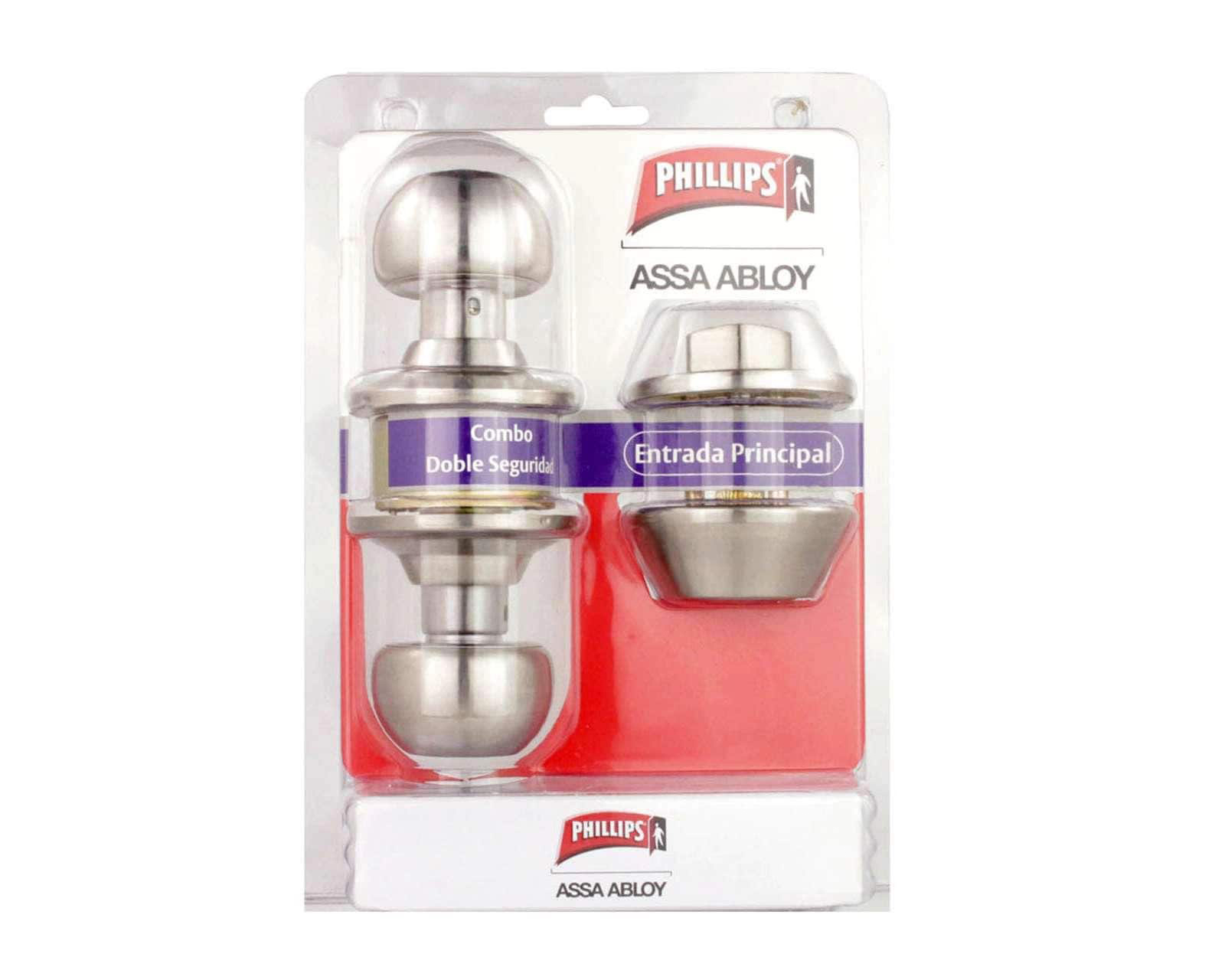 Foto 5 pulgar | Foto 4 | Cerradura Phillips Plateada 2 Piezas