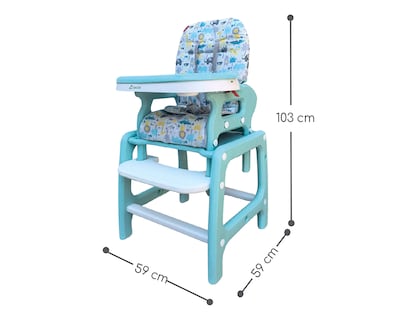 Foto 7 | Foto 7 | Silla Alta D'Bebé Zoo Eat & Play Azul