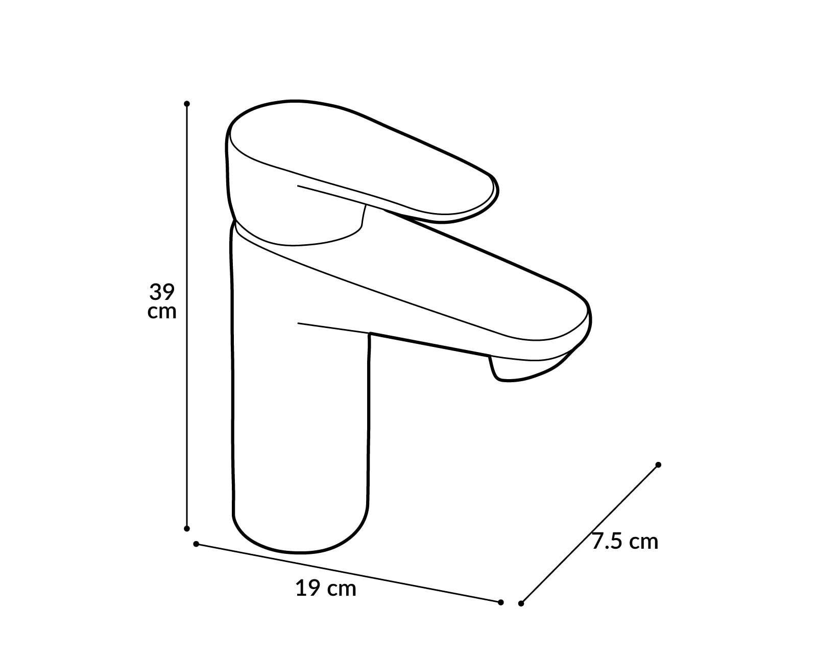 Foto 4 pulgar | Foto 3 | Monomando para Lavabo E-928 Helvex