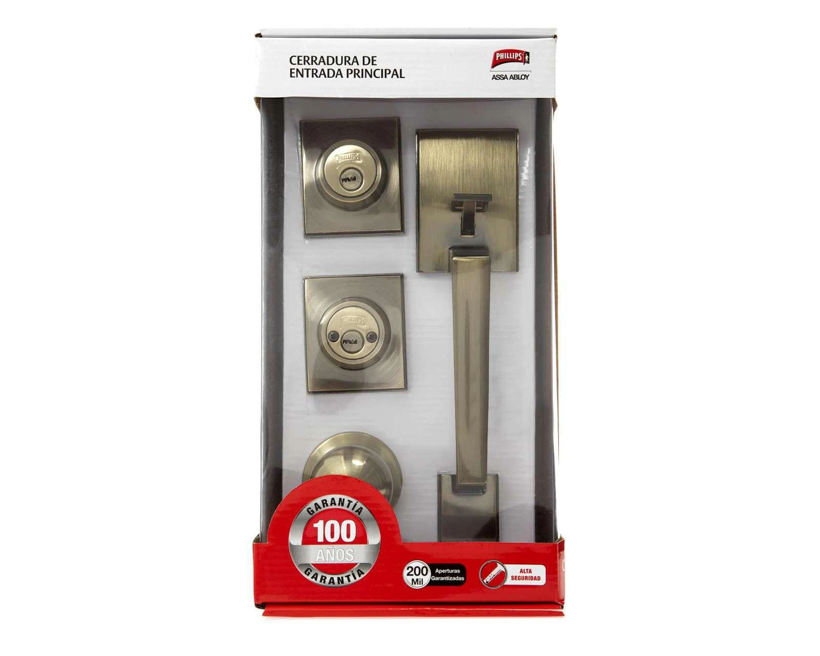 Foto 4 | Foto 4 | Cerradura Phillips para Puerta Principal 4 Piezas