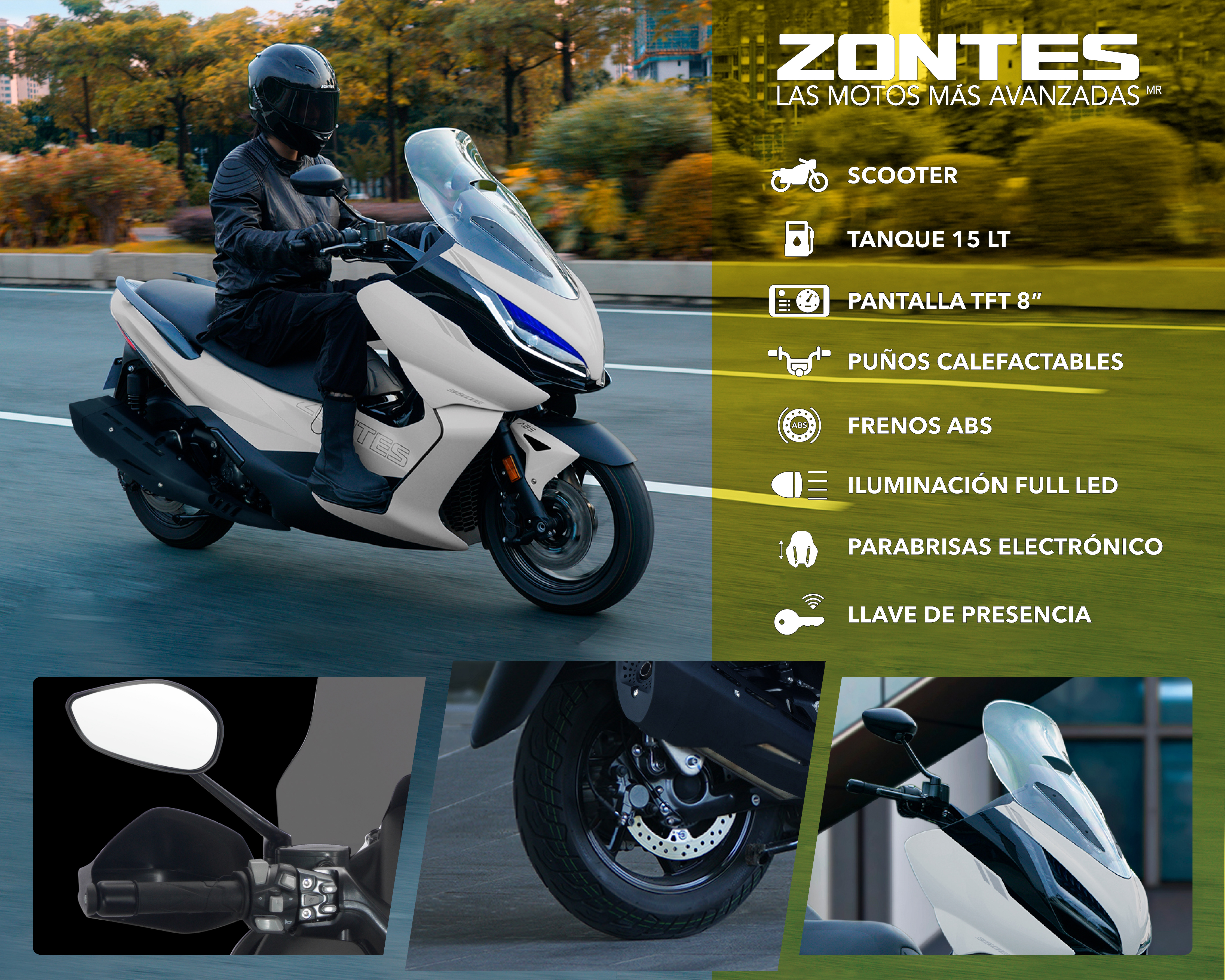 Foto 9 pulgar | Foto 8 | Motocicleta Zontes E 350 cc 2025