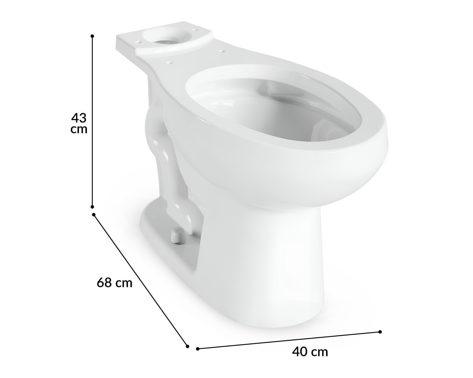 Foto 5 | Foto 5 | Taza para Sanitario de Cerámica Helvex Austral Porcelanizado