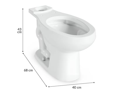 Foto 5 | Foto 5 | Taza para Sanitario de Cerámica Helvex Austral Porcelanizado