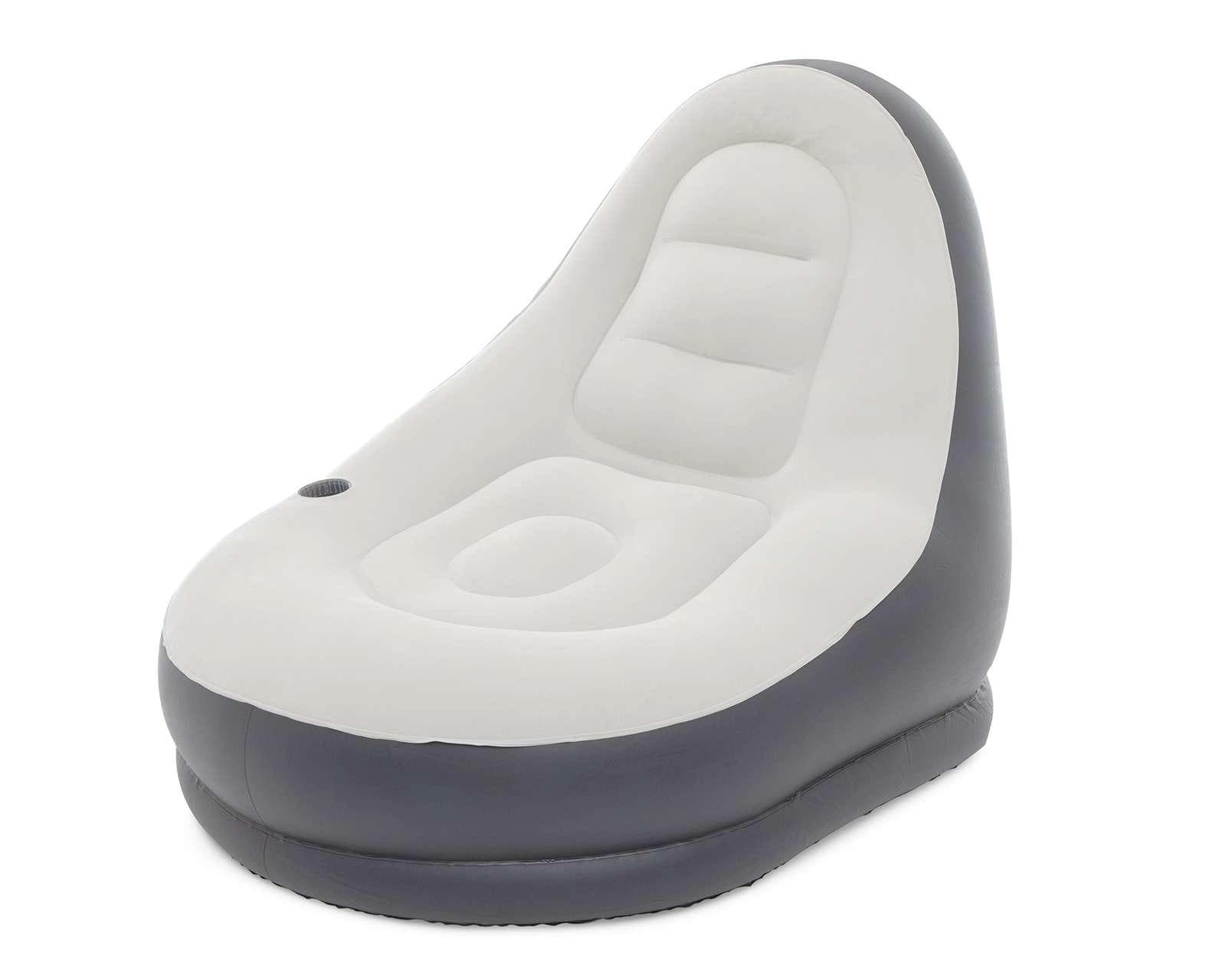 Foto 3 pulgar | Foto 2 | Sillón y Taburete Inflable Avenli Gris