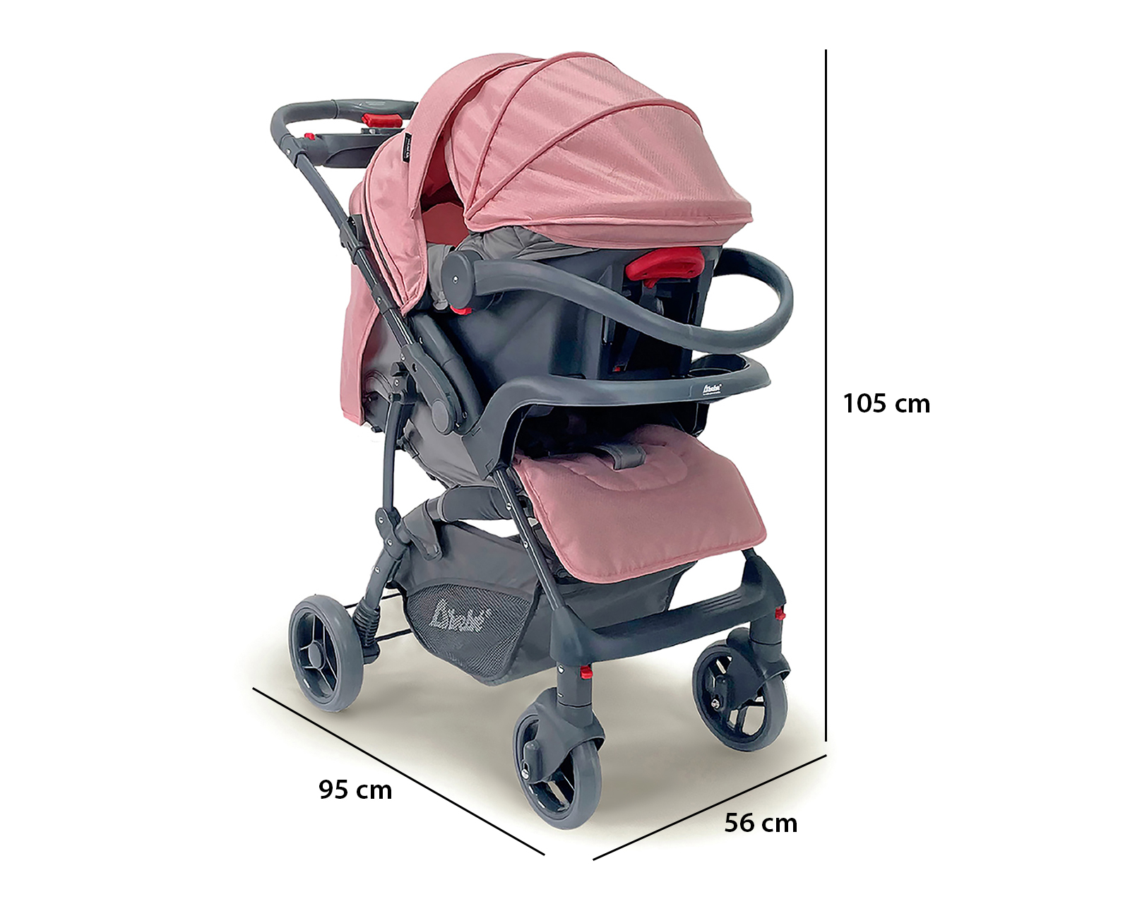 Foto 7 | Foto 7 | Sistema de Viaje D'Bebé Pinky Go Reversible Rosa