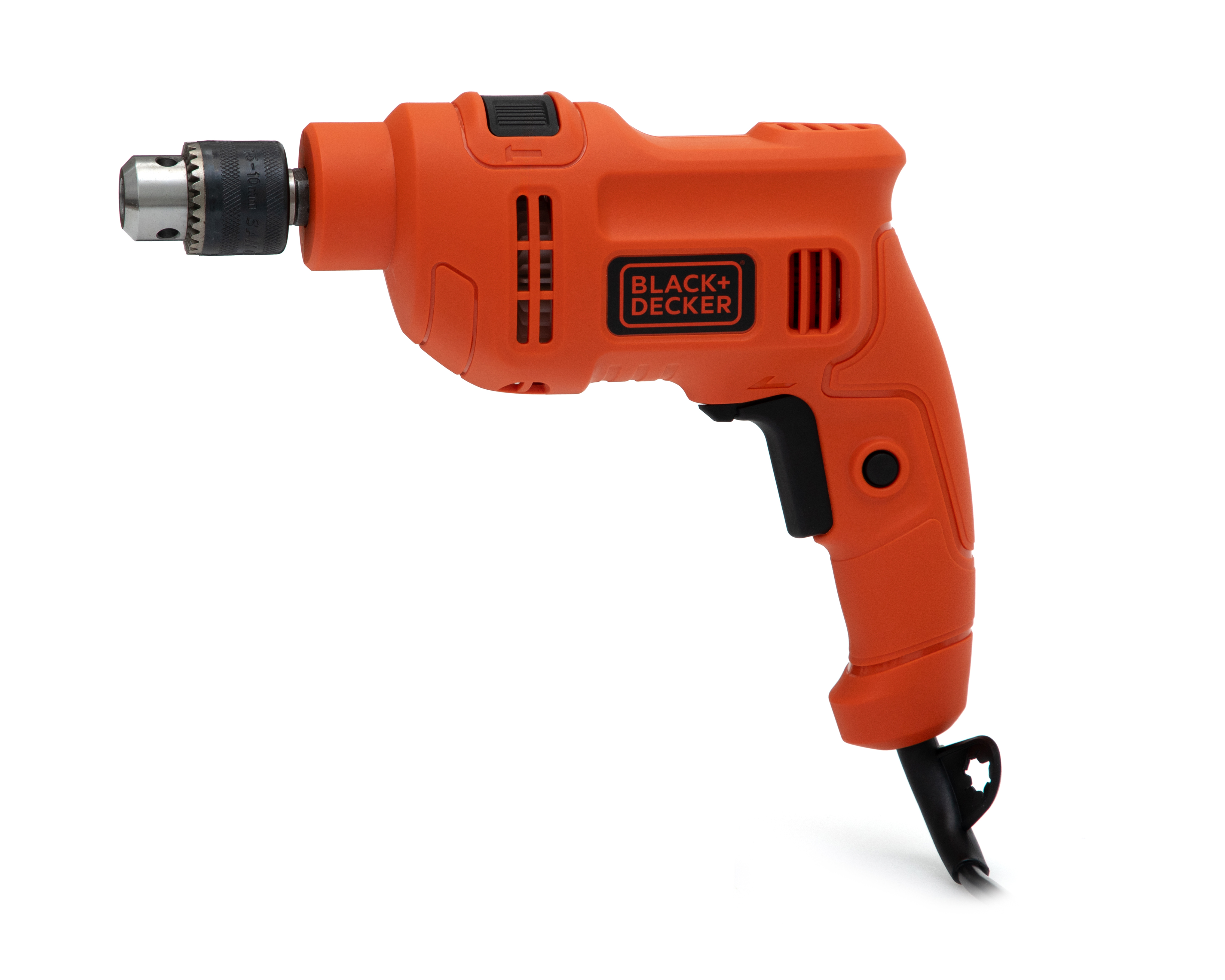 Taladro Percutor Black+Decker BED710450-B3 450 W con Botón de Bloqueo