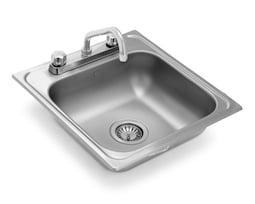 Tarja para Cocina de Acero Inoxidable EB Técnica con Mezcladora y Accesorios