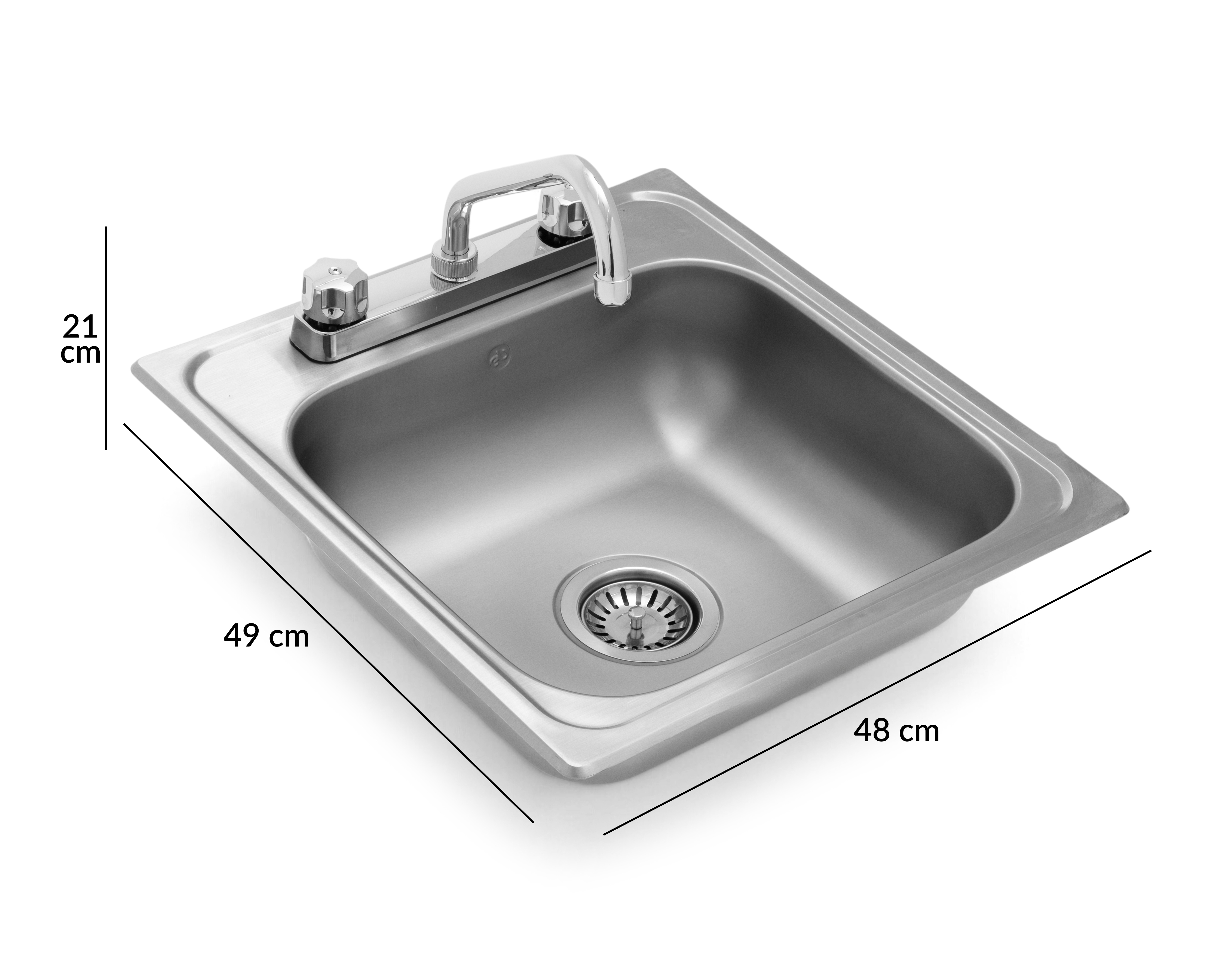 Foto 6 | Foto 6 | Tarja para Cocina de Acero Inoxidable EB Técnica con Mezcladora y Accesorios