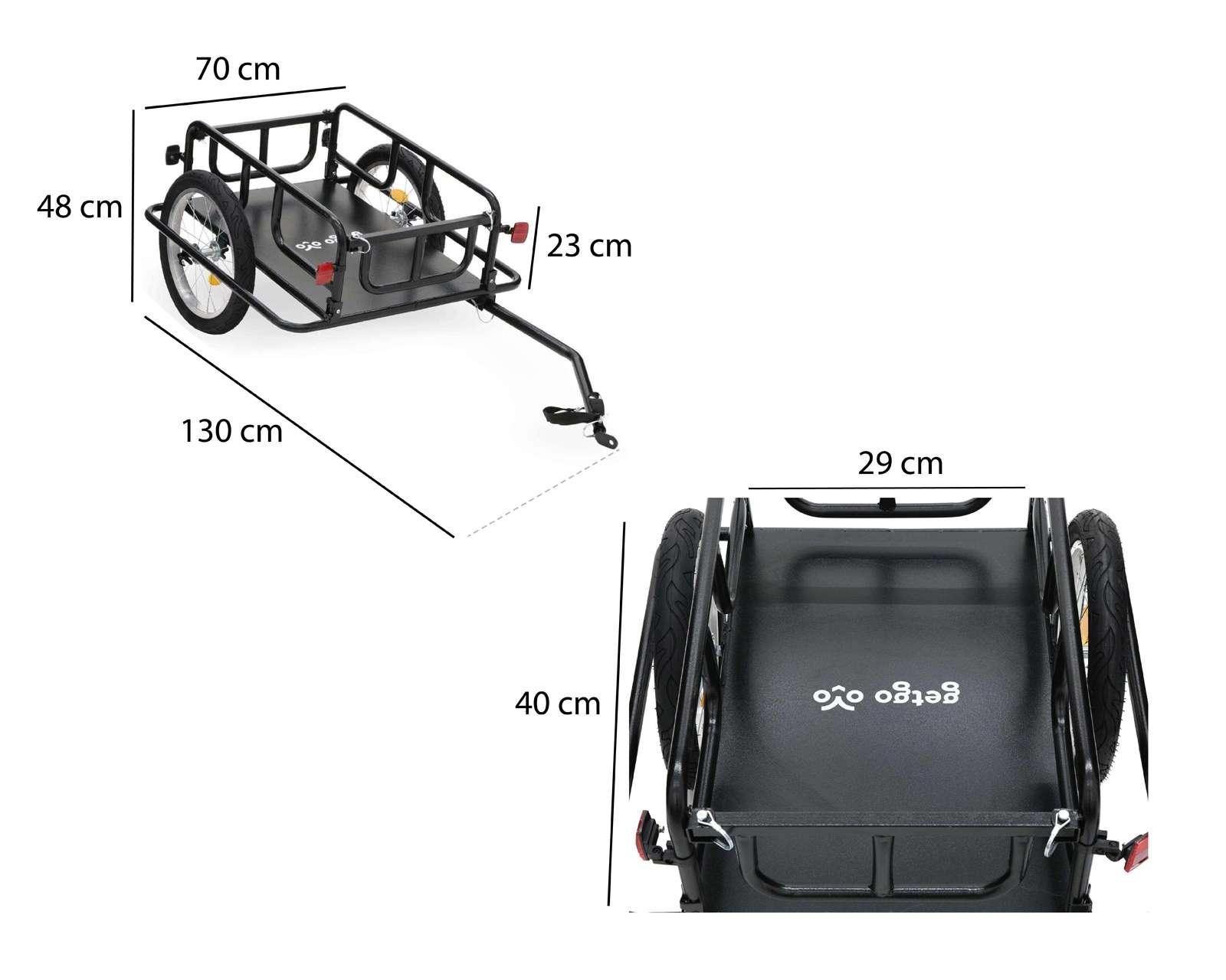 Foto 5 | Foto 5 | Remolque para Bicicleta Getgo GGCC-02 Negro