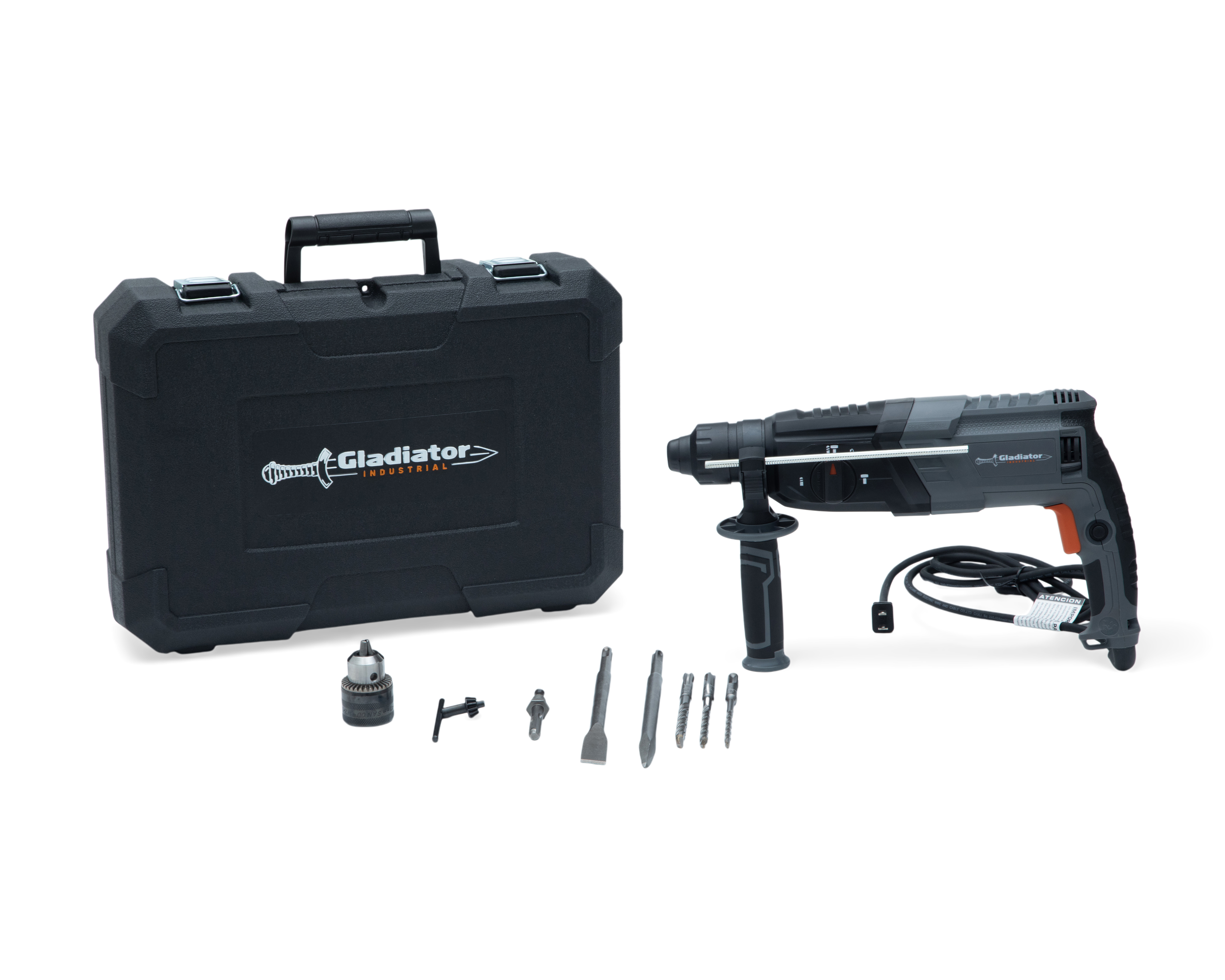 Rotomartillo Alámbrico Gladiator 900W SDS RM1030/120G 900 Watts con Accesorios