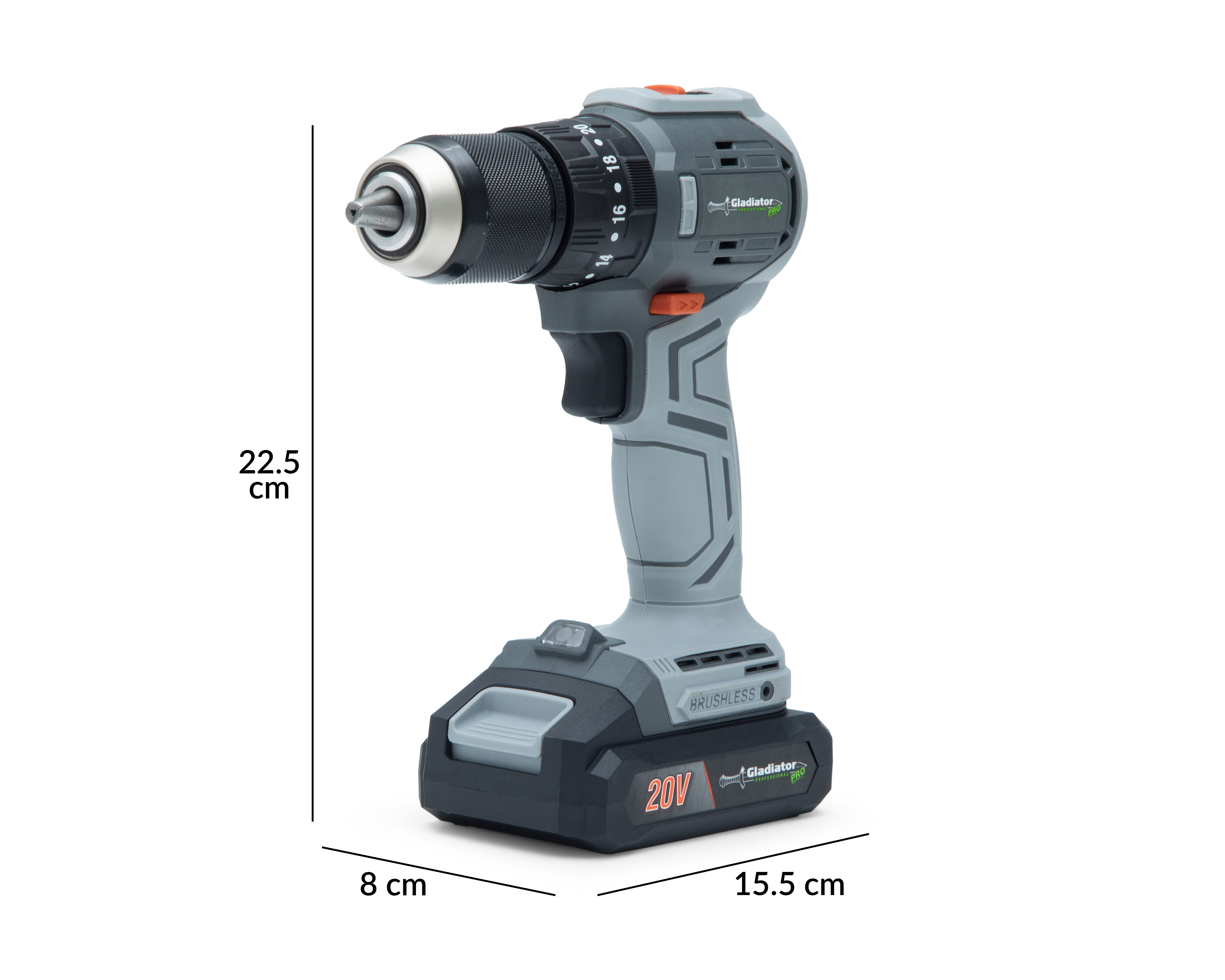 Foto 6 | Foto 6 | Rotomartillo Inalámbrico Gladiator  20V 1/2" TPG813/20C1 20 Voltios