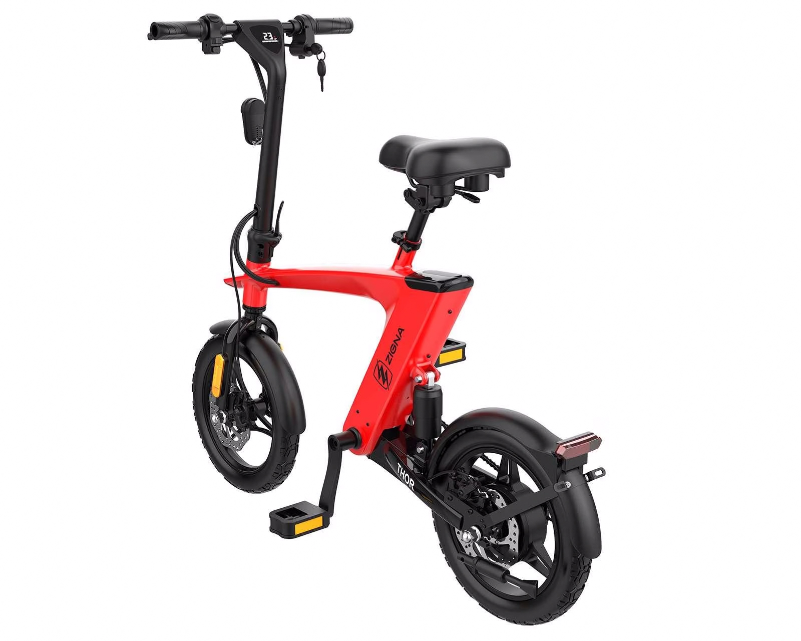 Foto 3 pulgar | Foto 2 | Bicicleta Eléctrica Zigna Thor 14" 25 km/h Rojo